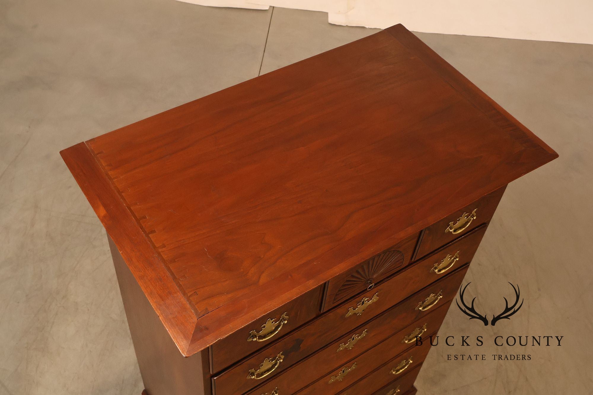 Chippendale Style Walnut Highboy Chest Of Drawers