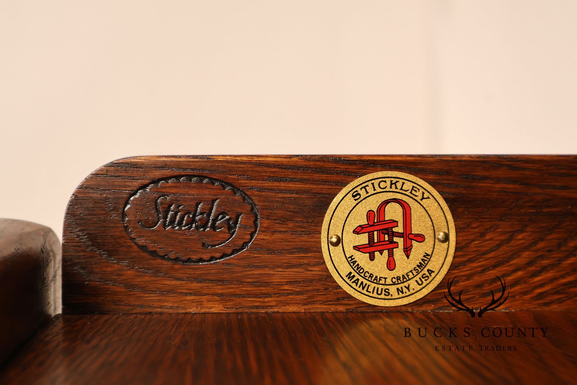 Stickley Mission Collection Oak Spindle Writing Desk