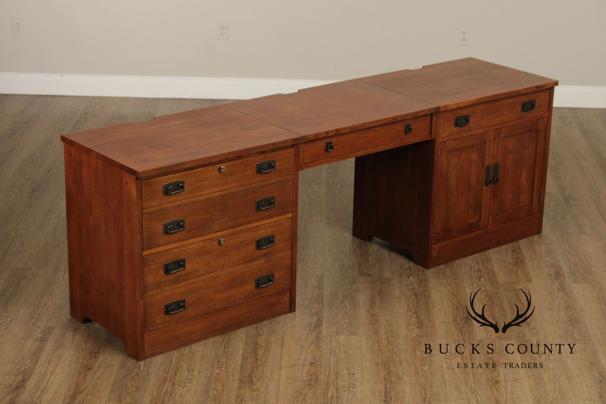 Stickley Mission Collection Oak Office Credenza
