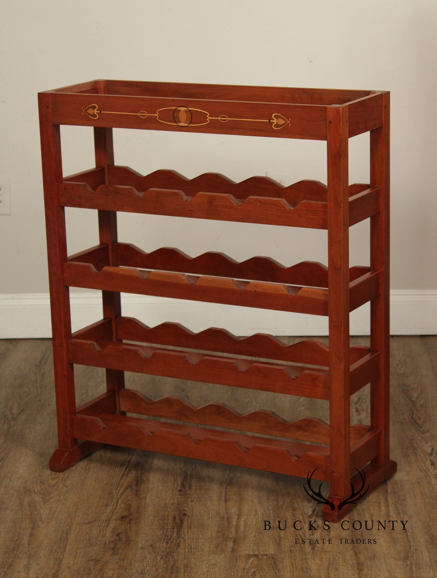 Stickley Mission Collection Cherry Wine Rack With Removable Serving Tray