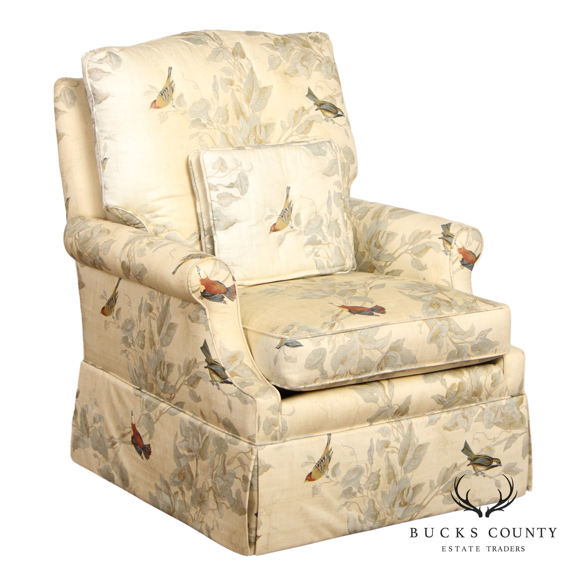 Jessica Charles Custom Upholstered Lounge Rocker