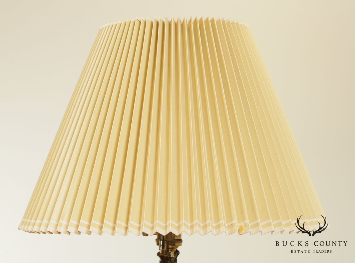 Remington Asian Pottery Brass Base Table Lamp