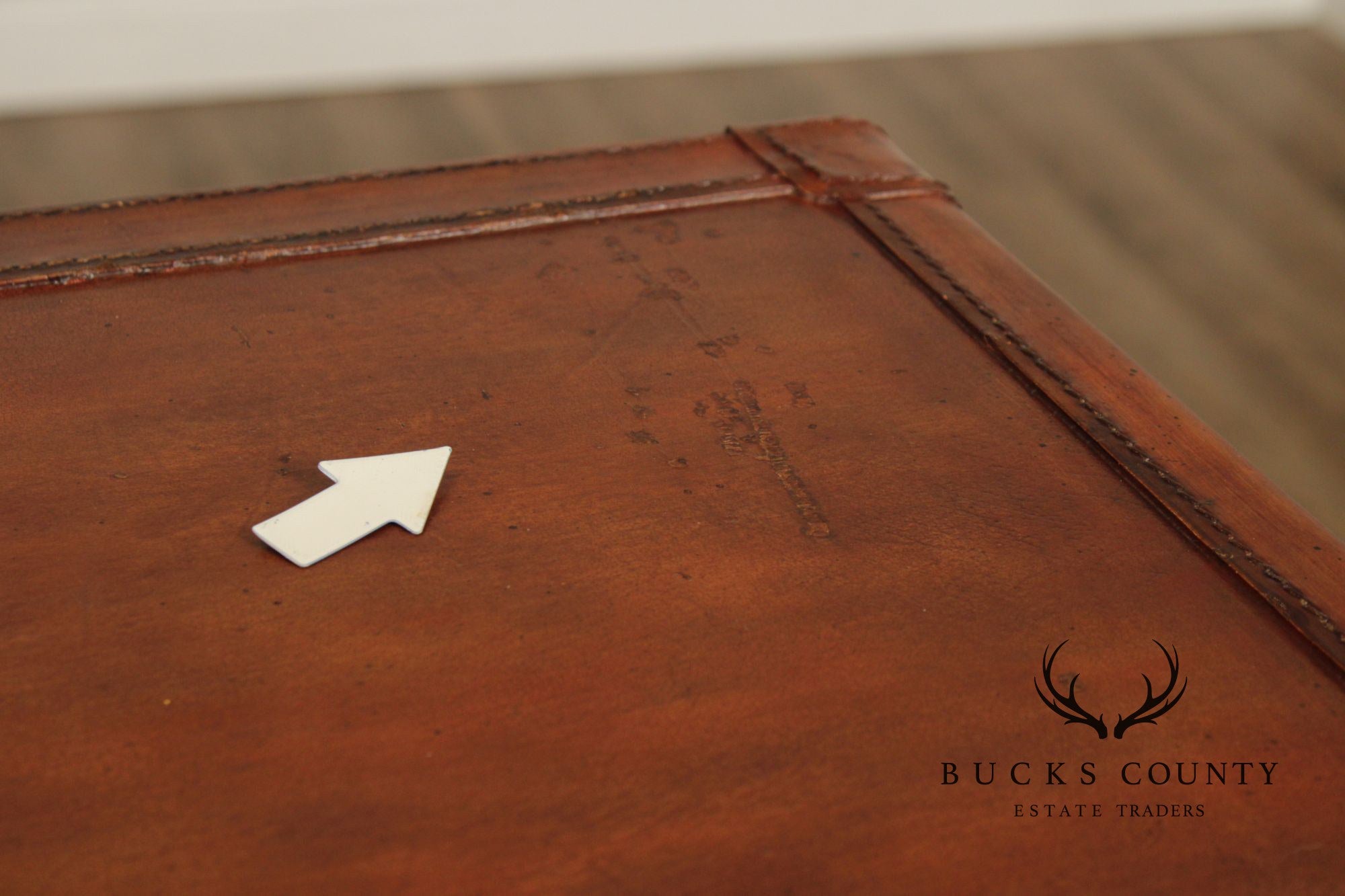 Maitland Smith Leather Stacking Luggage Chest Of Drawers