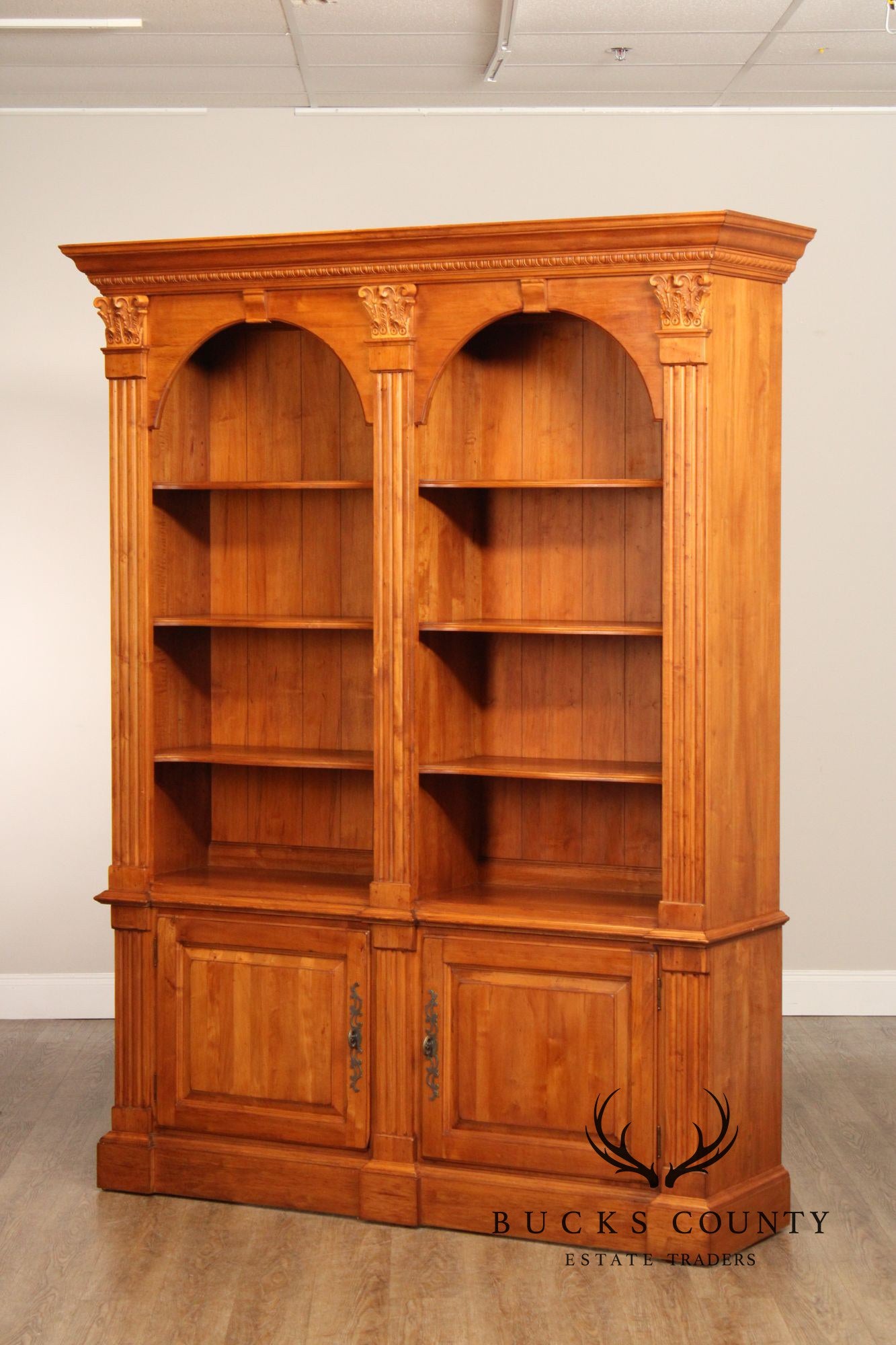 Ethan Allen 'Legacy' Double Arched Bookcase