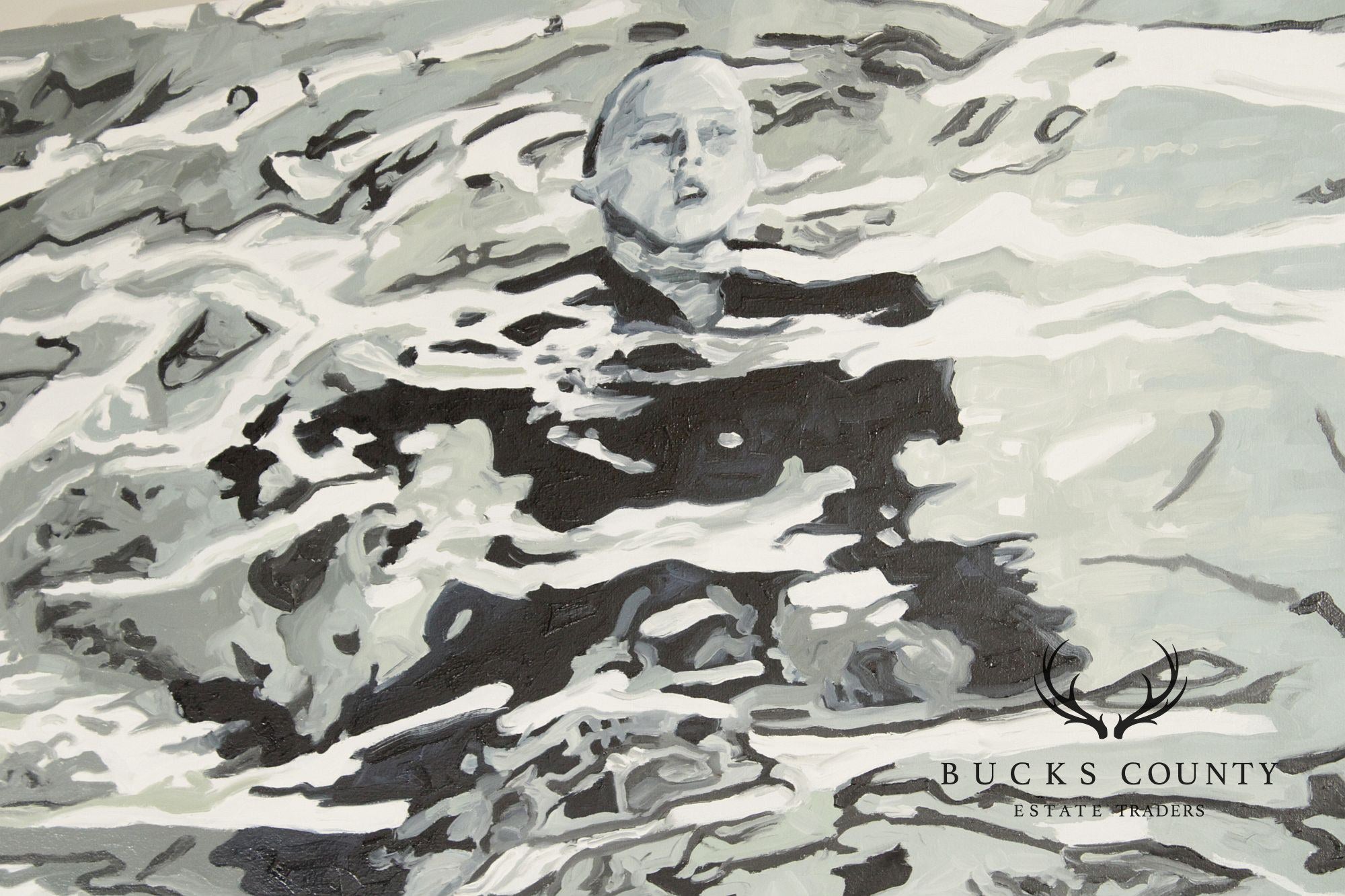 Gina Fiedel Contemporary Oil Painting, 'Climbing Smoke'