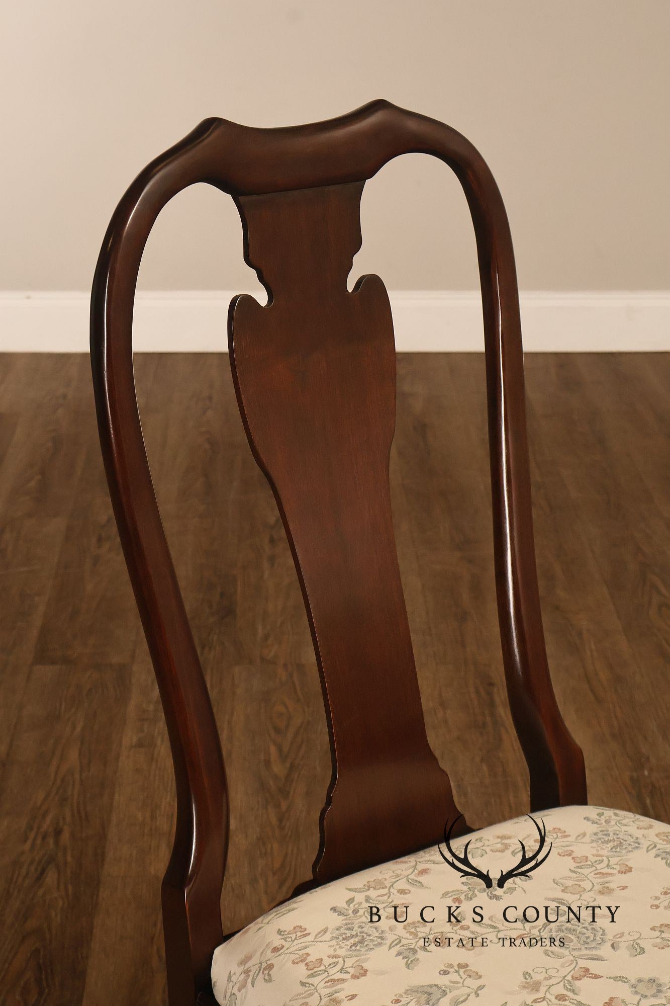 Harden Queen Anne Style Set of Six Cherry Dining Chairs
