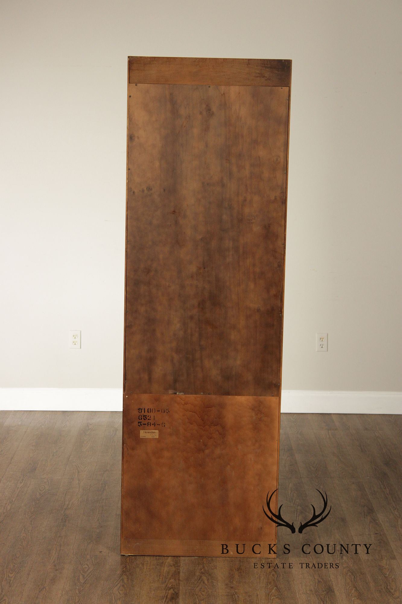 Henredon 'Scene One' Pair of Campaign Style Bedroom Armoire Cabinets