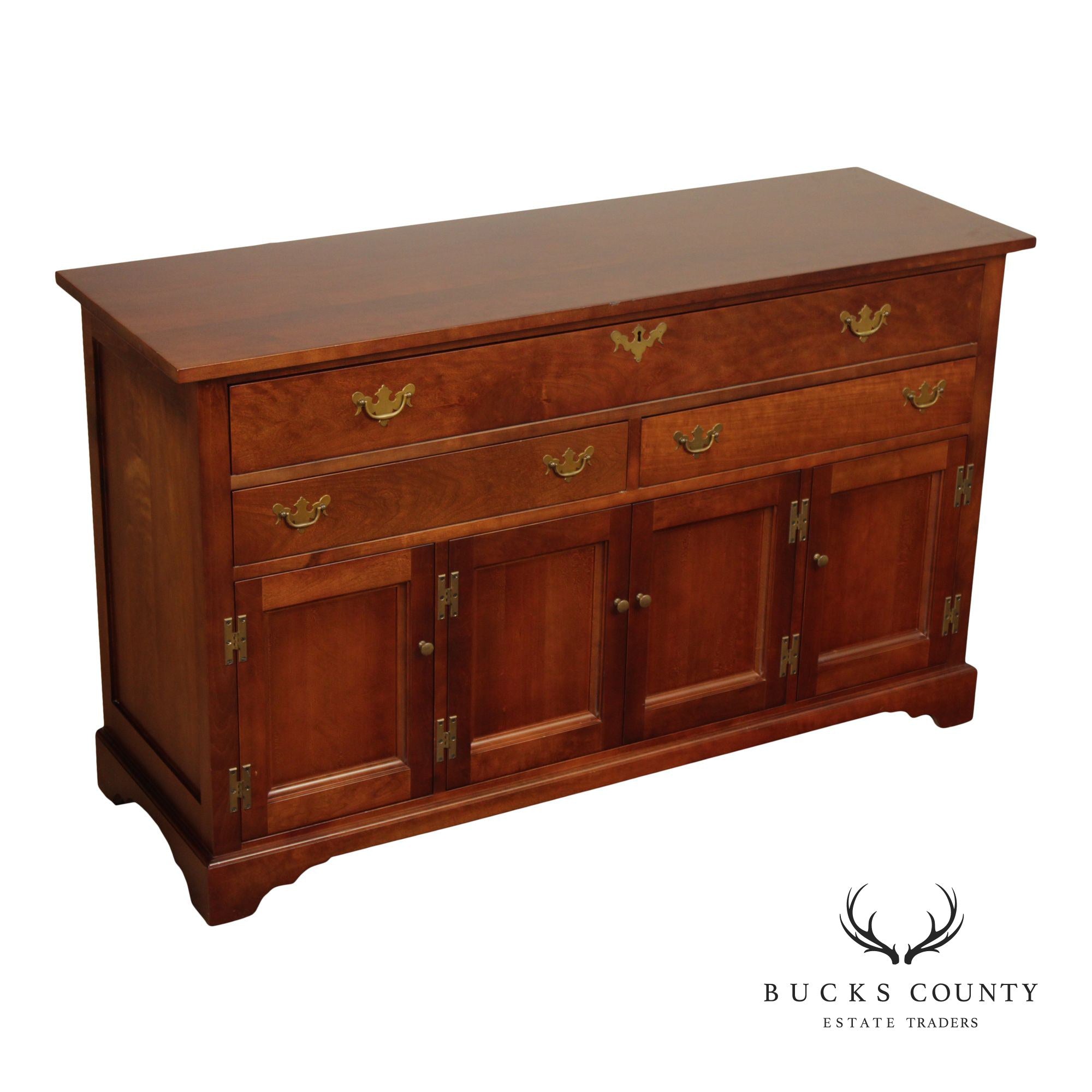 E.A. Clore Sons Cherry Colonial Style Sideboard Buffet