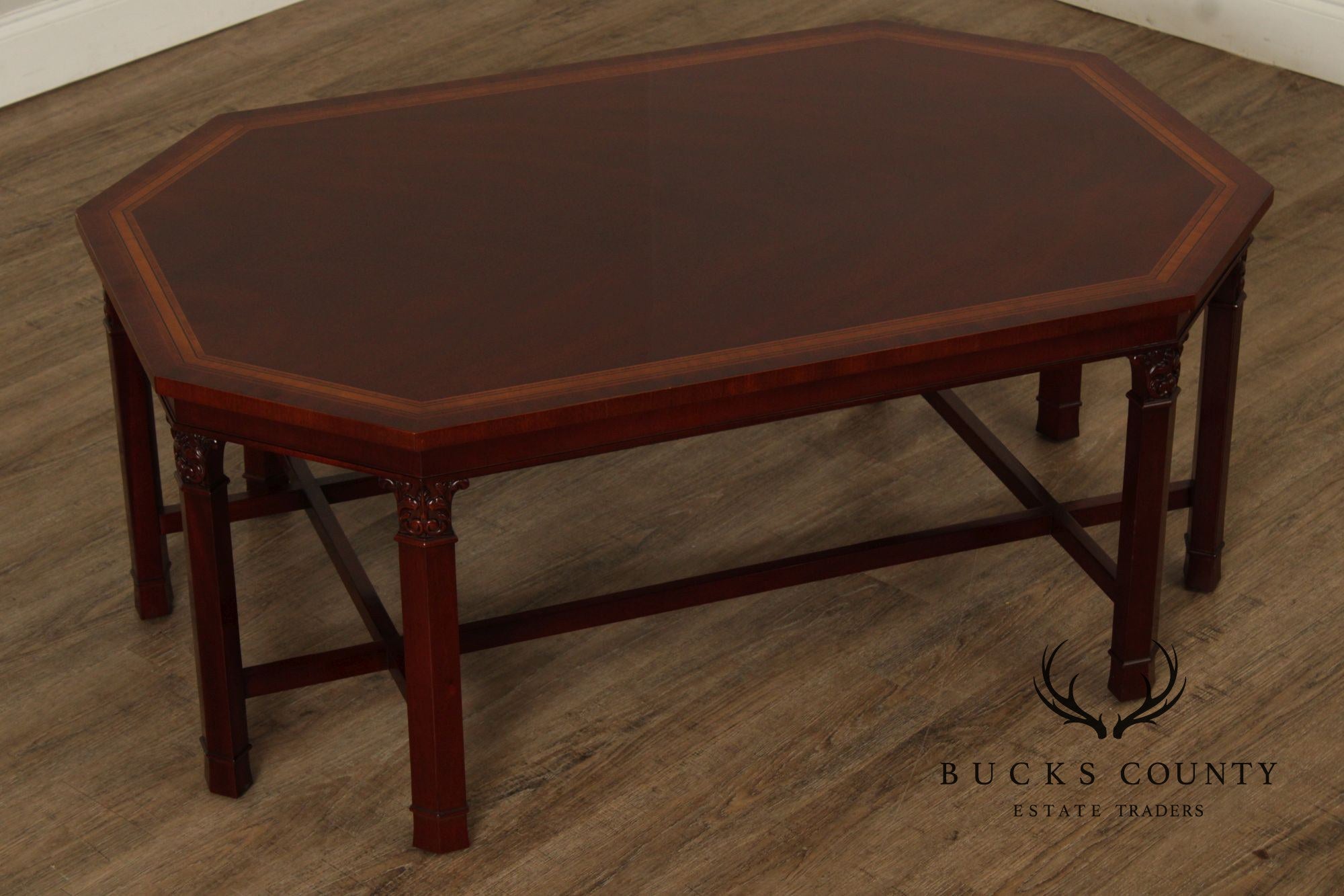 Kindel Georgian Style Mahogany Coffee Table