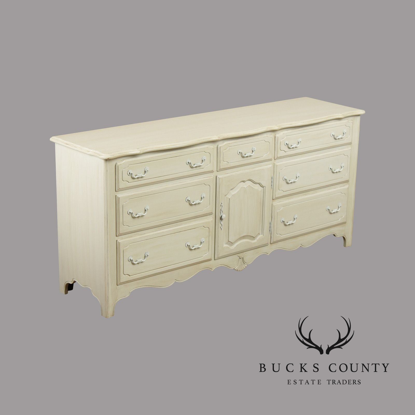 Ethan Allen 'Country French' Painted Door Dresser