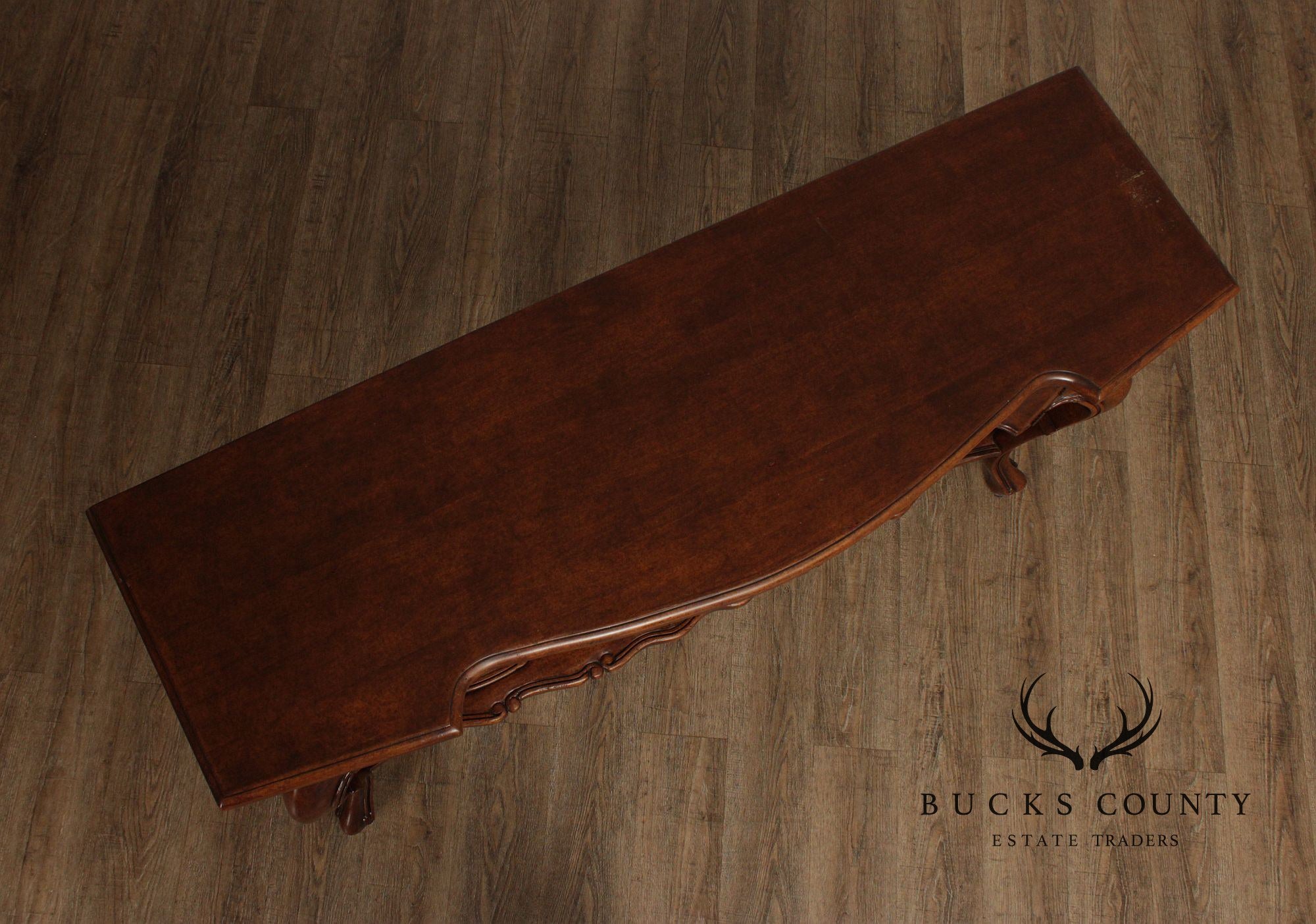 Italian Renaissance Style Burl Finish Sideboard Server
