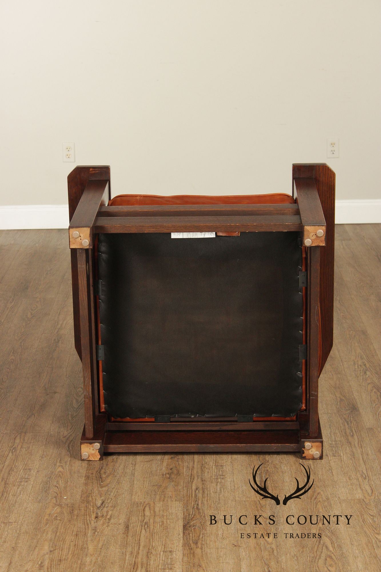 Stickley Mission Collection 'Eastwood' Armchair with Foot Stool