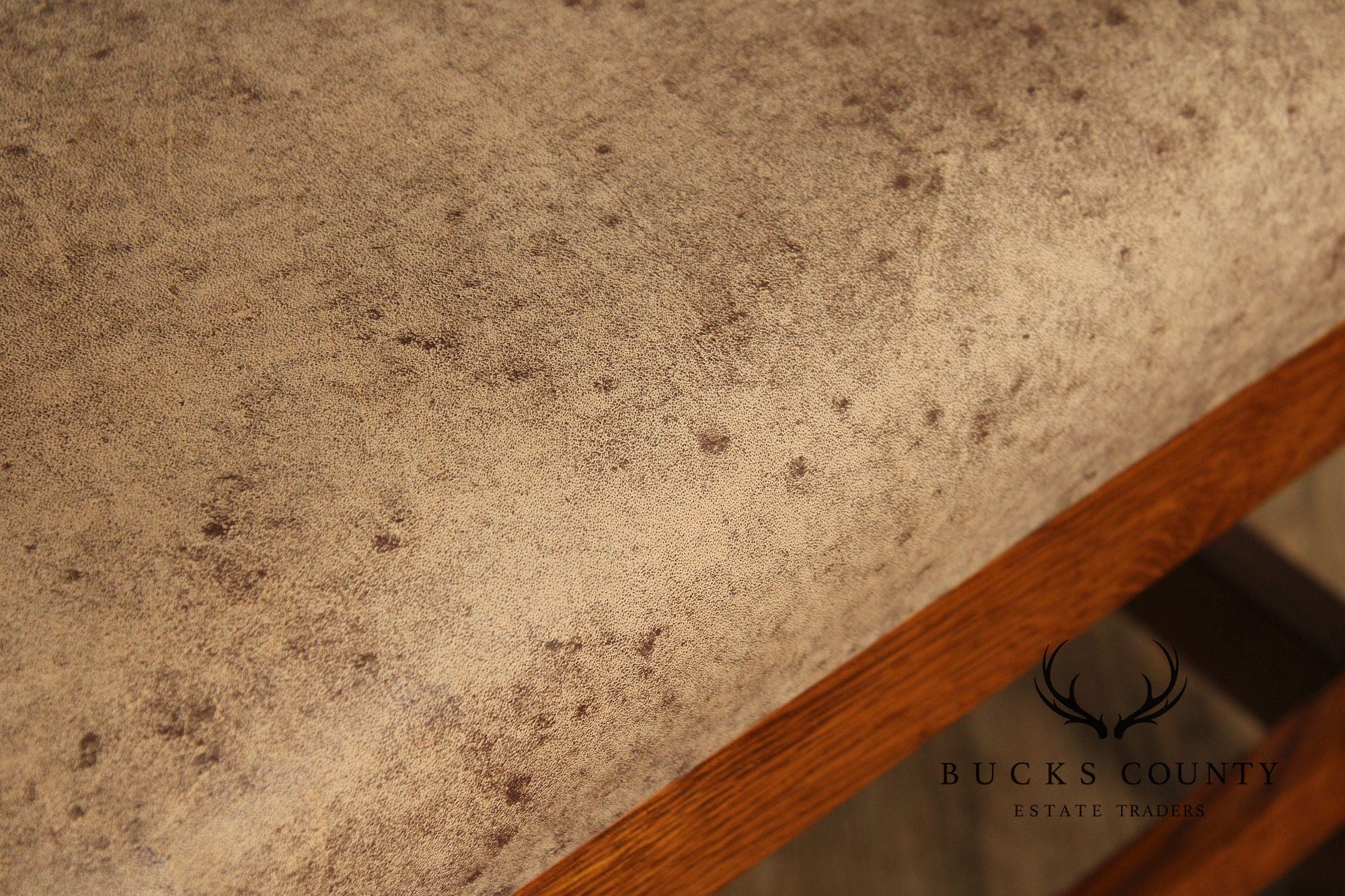 Stickley Mission Collection Oak and Leather Footstool