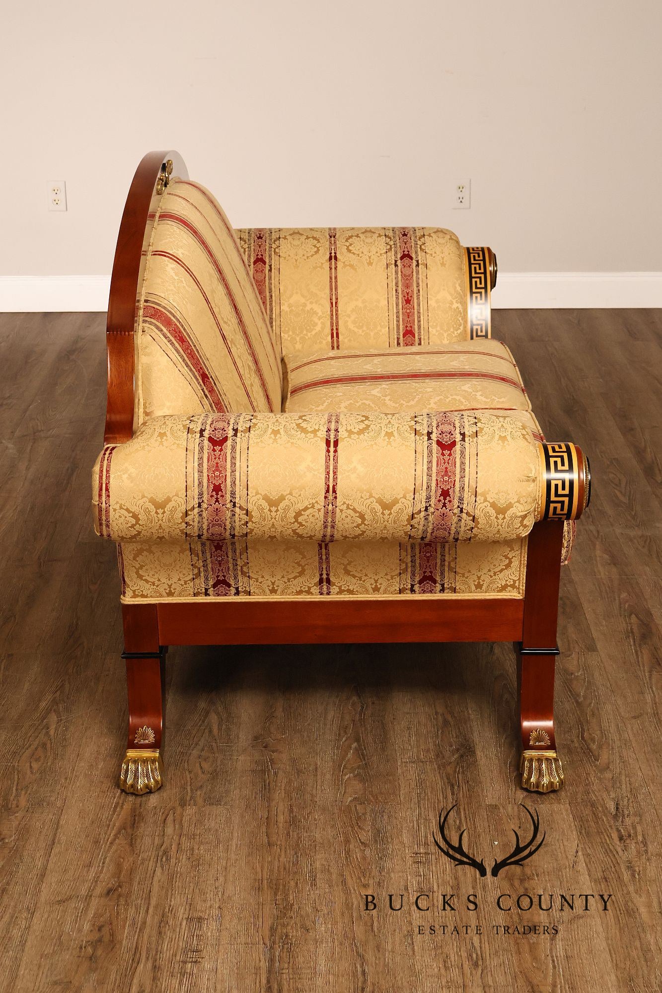 Versace Infinity Gigasso Empire Style Upholstered Loveseat