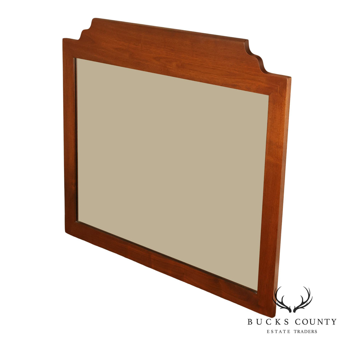 E.A. Clore Custom Walnut Hanging Wall Mirror