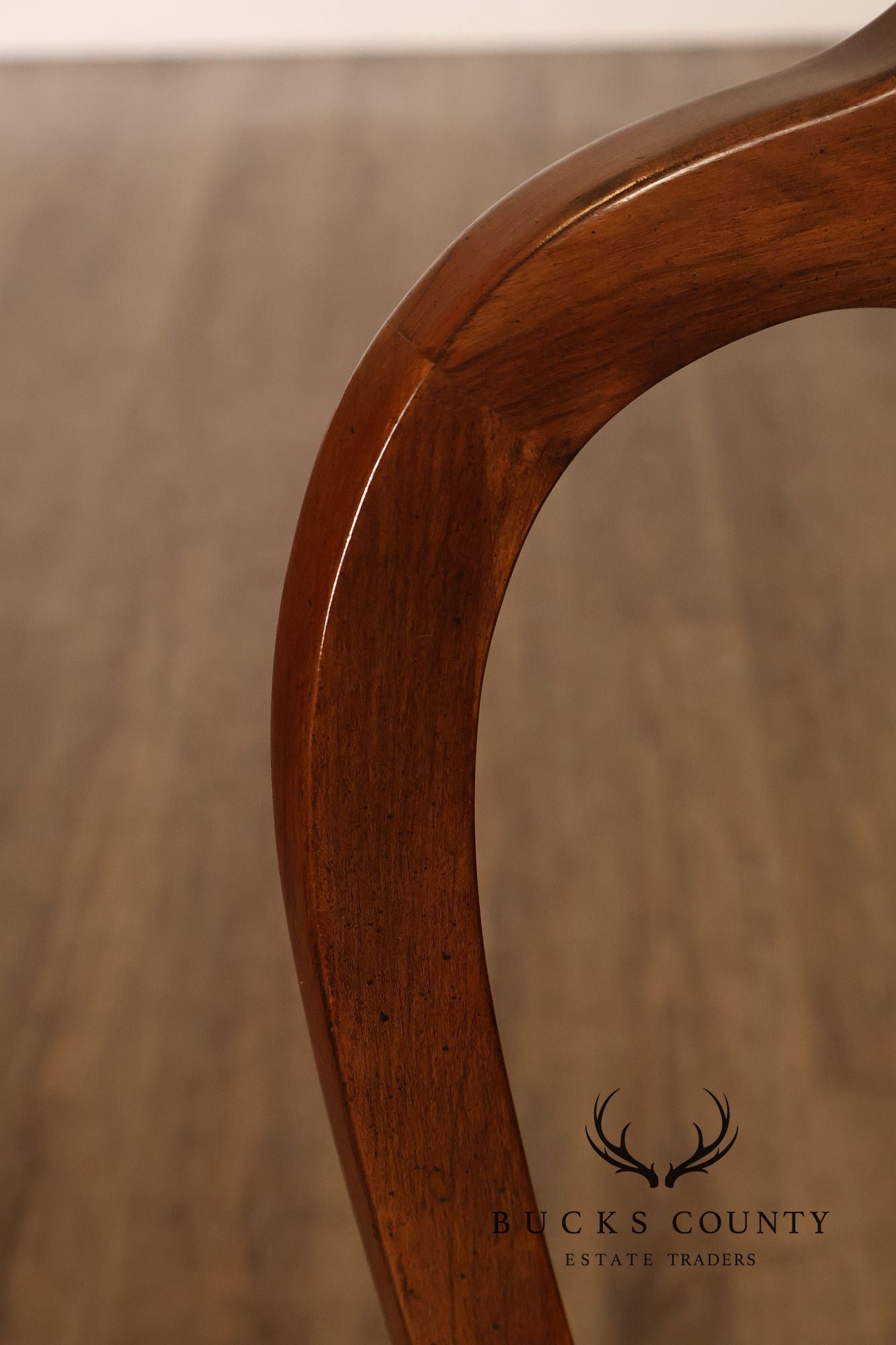 Queen Anne Style Set Of Six Cherry Dining Chairs