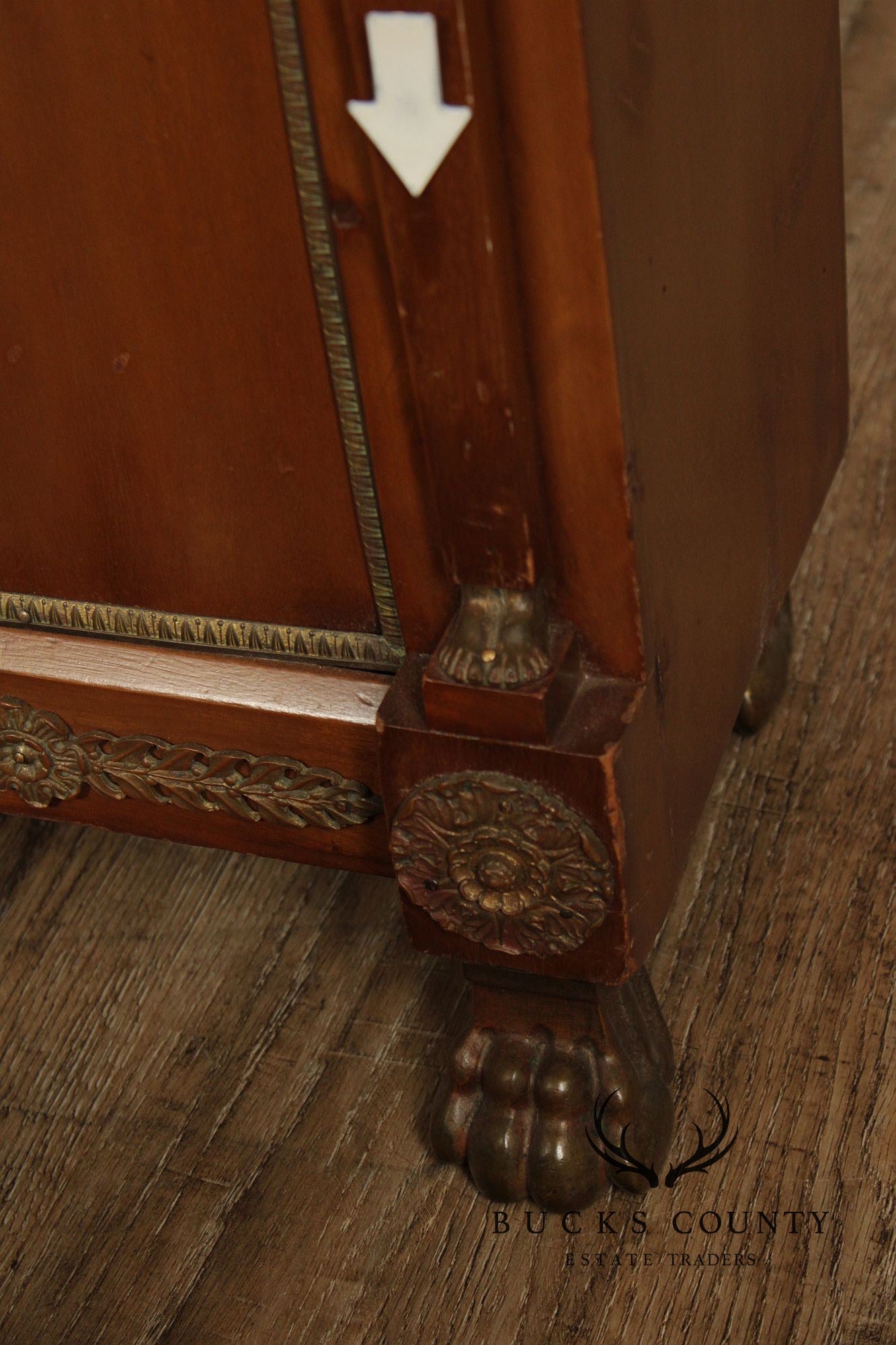 Antique French Marble Top Neoclassical Style Pedestal