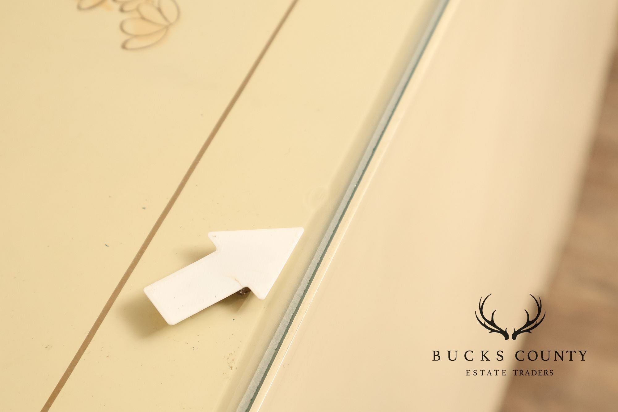 Painted Chinoiserie Style Dresser With Brass Hardware