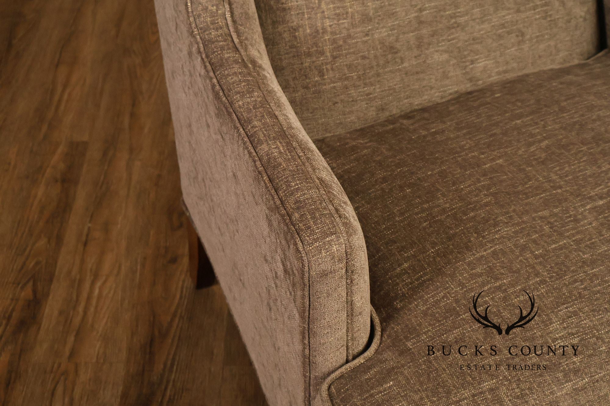 Hickory White Transitional Style Pair of High Back Wing Chairs