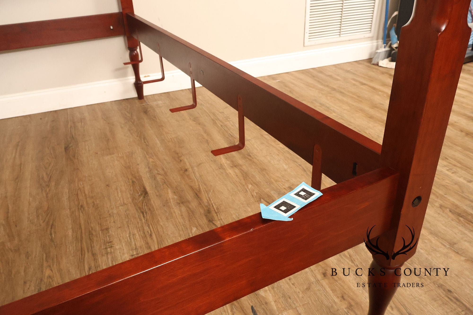 J.L. Treharn Sheraton Style King Maple Poster Bed