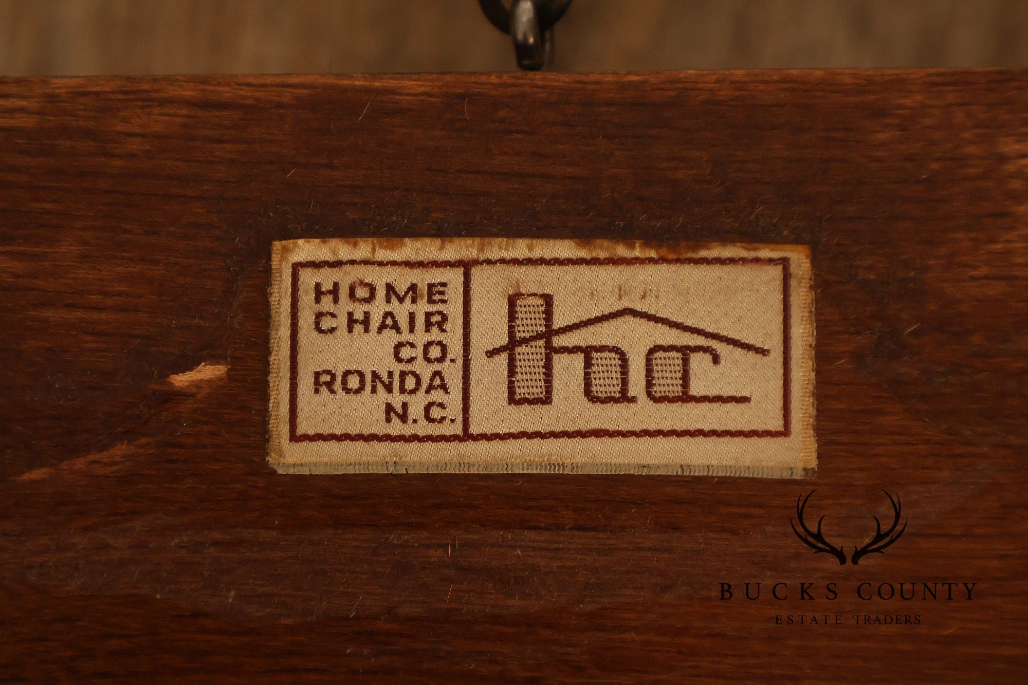 Home Chair Co. Danish Modern Style Curved Back Lounge Chair