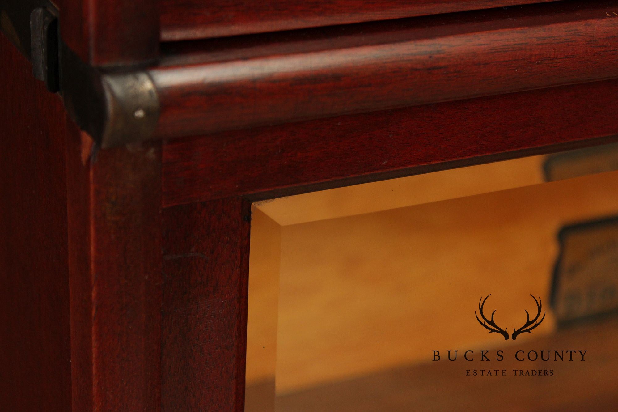 Globe Wernicke Antique Mahogany Four-Section Barrister Bookcase