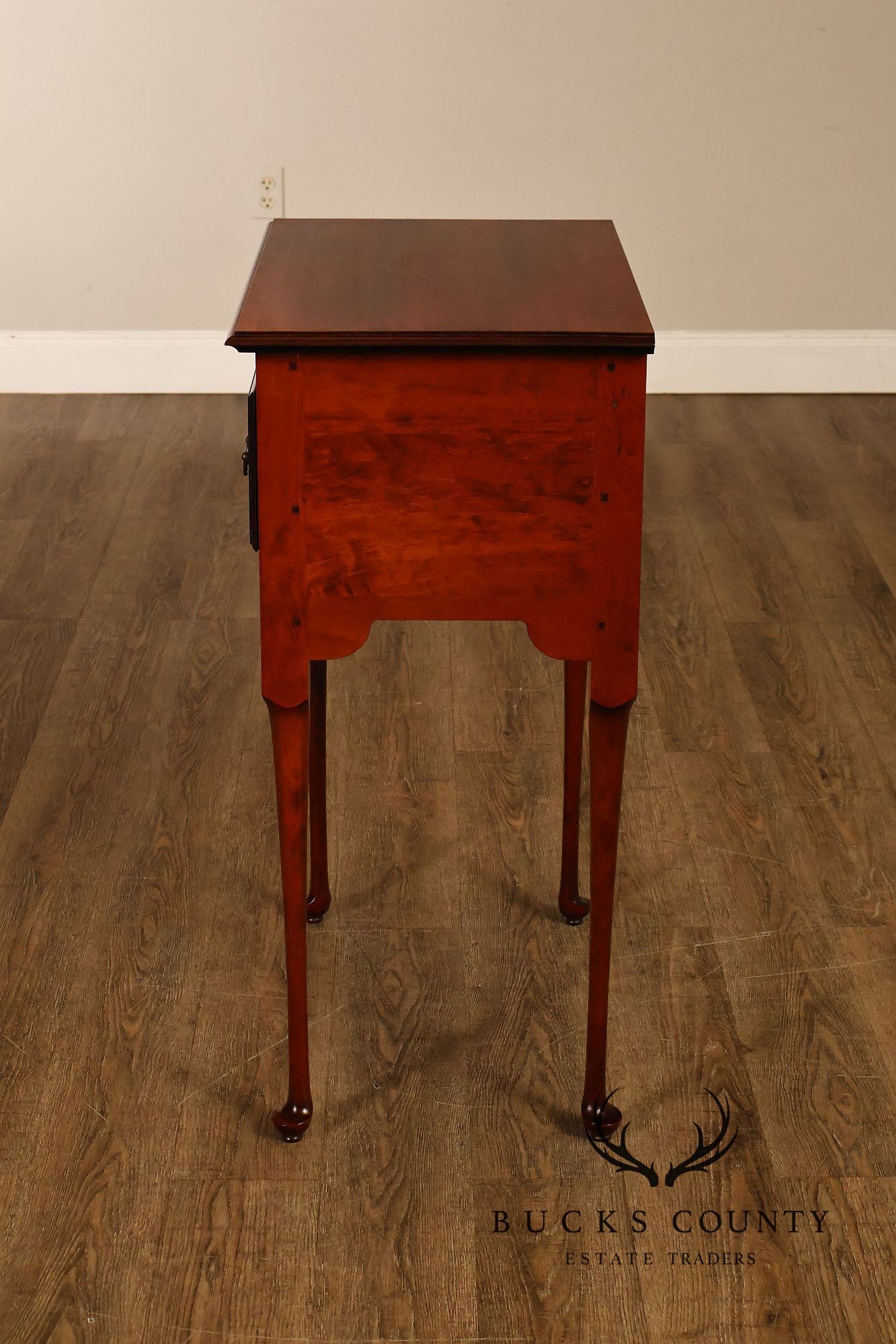 J.L. Treharn Colonial Revival Cherry One Drawer Console Table