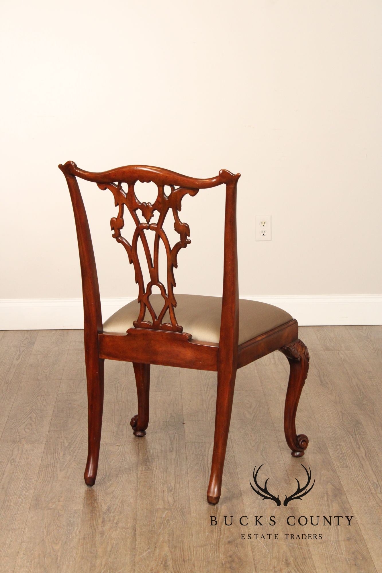 Theodore Alexander Pair of 'Rococo Splendour' Side Dining Chairs