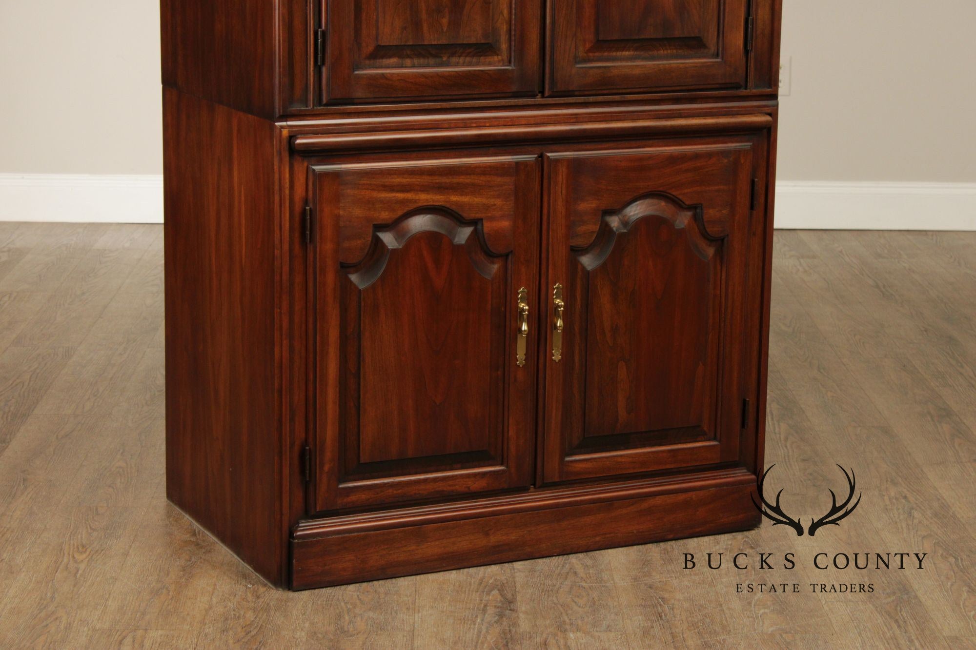 Harden Traditional Tall Cherry Bar Cabinet
