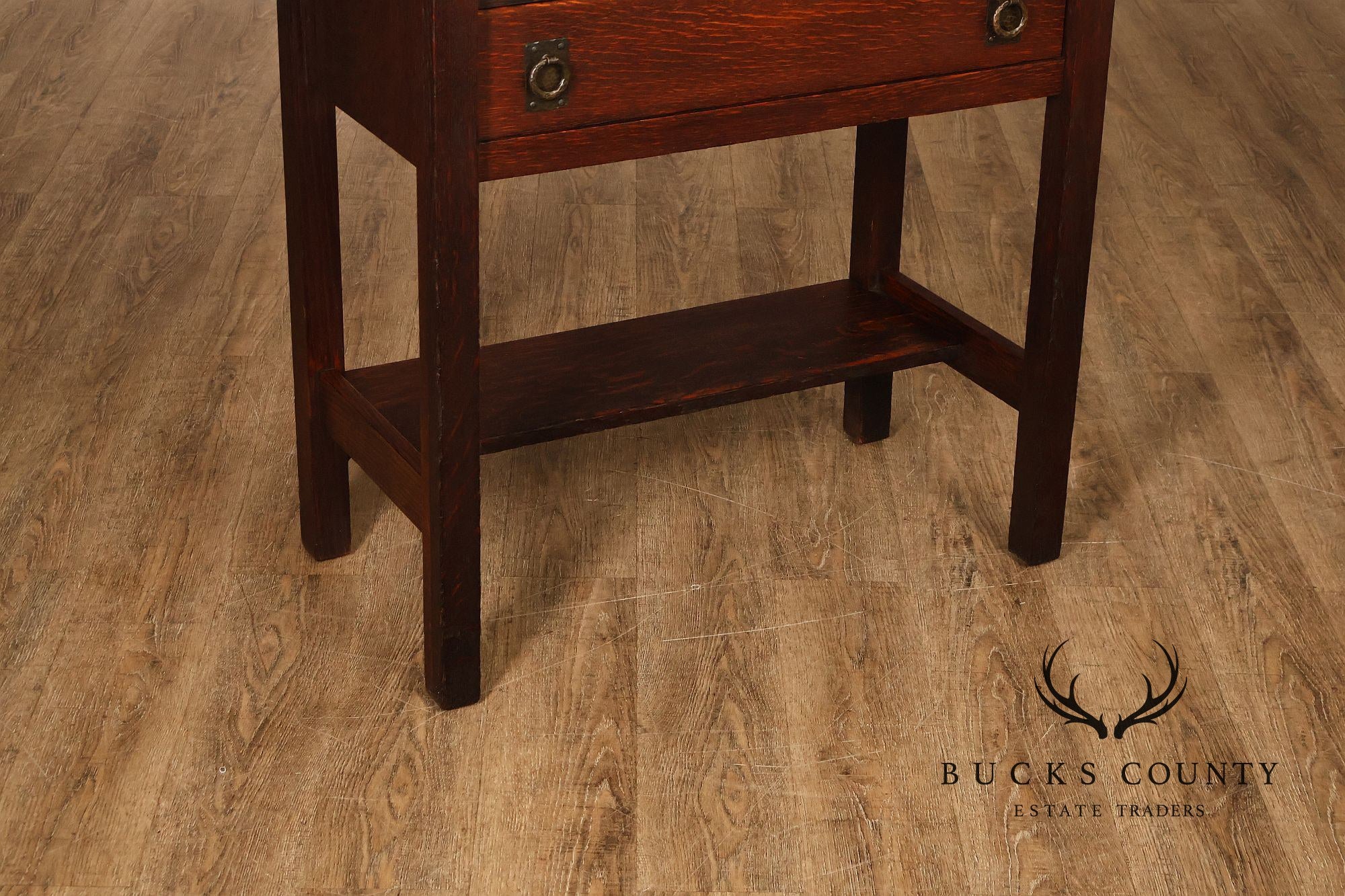 Lifetime Furniture Antique Mission Oak Drop Front Desk