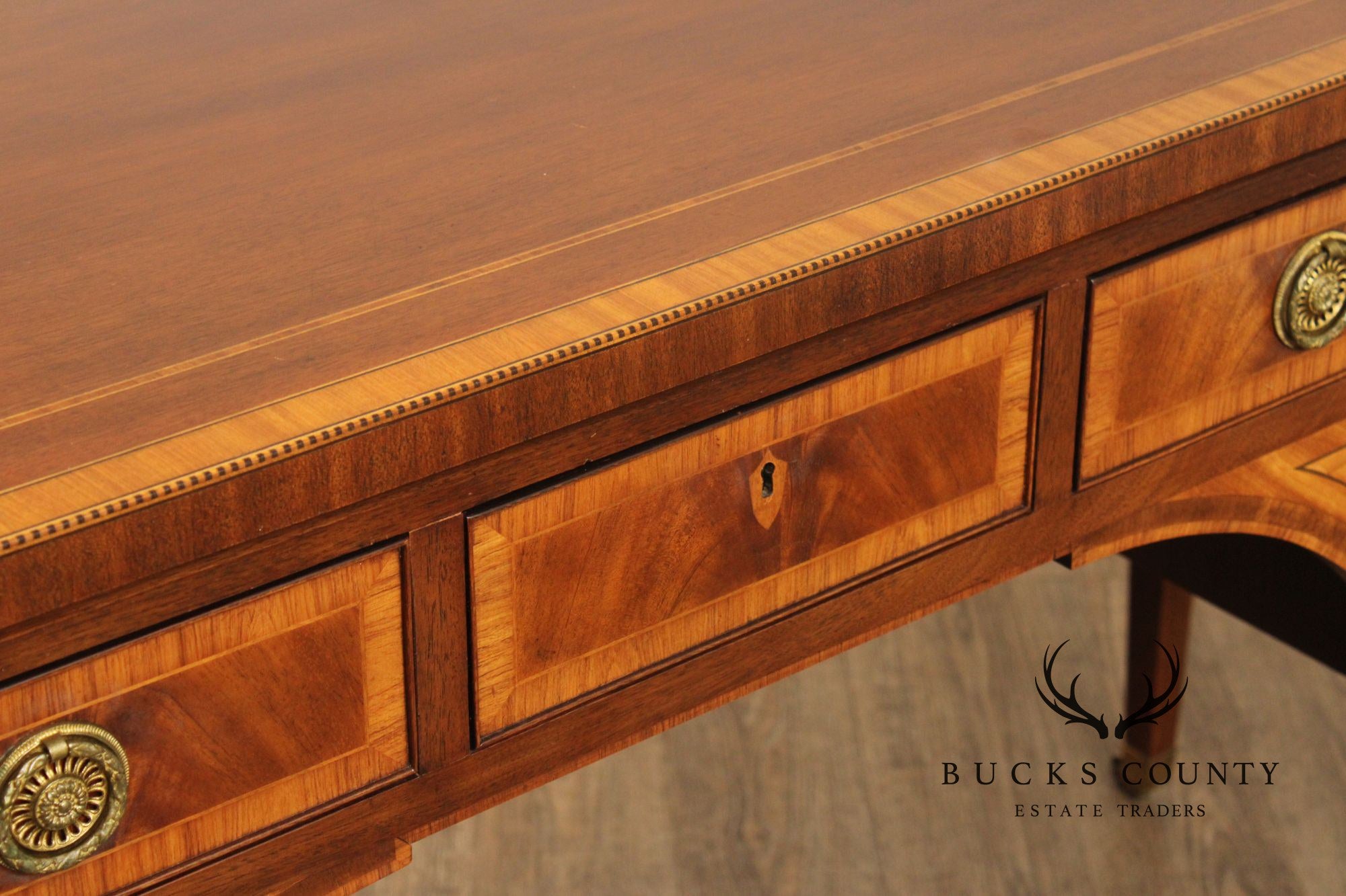 BAKER STATELY HOMES COLLECTION INLAID MAHOGANY SIDEBOARD