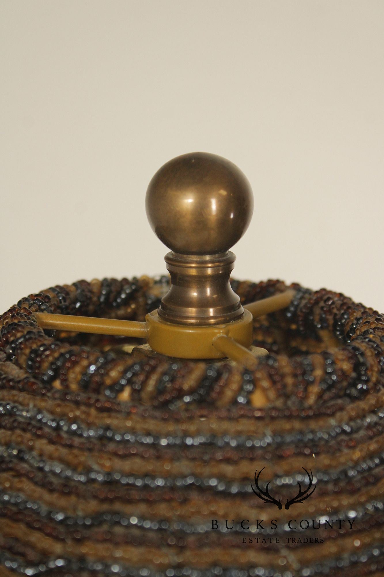 Vintage Bronze Acanthus Leaf Candlestick Table Lamp