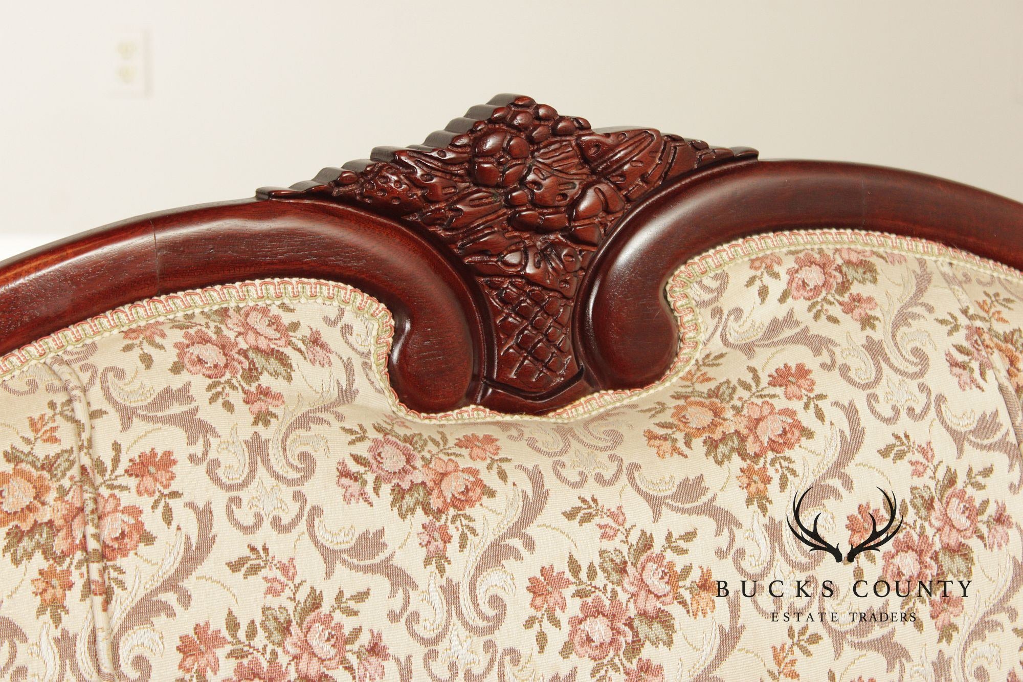 Kimball Victorian Style Carved Mahogany Sofa