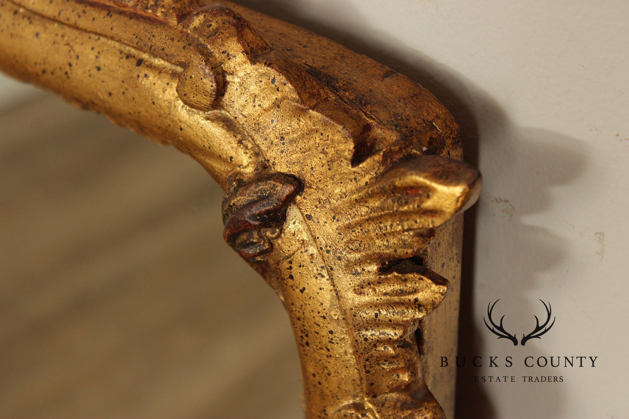 Vintage Italian Carved Giltwood Wall Mirror