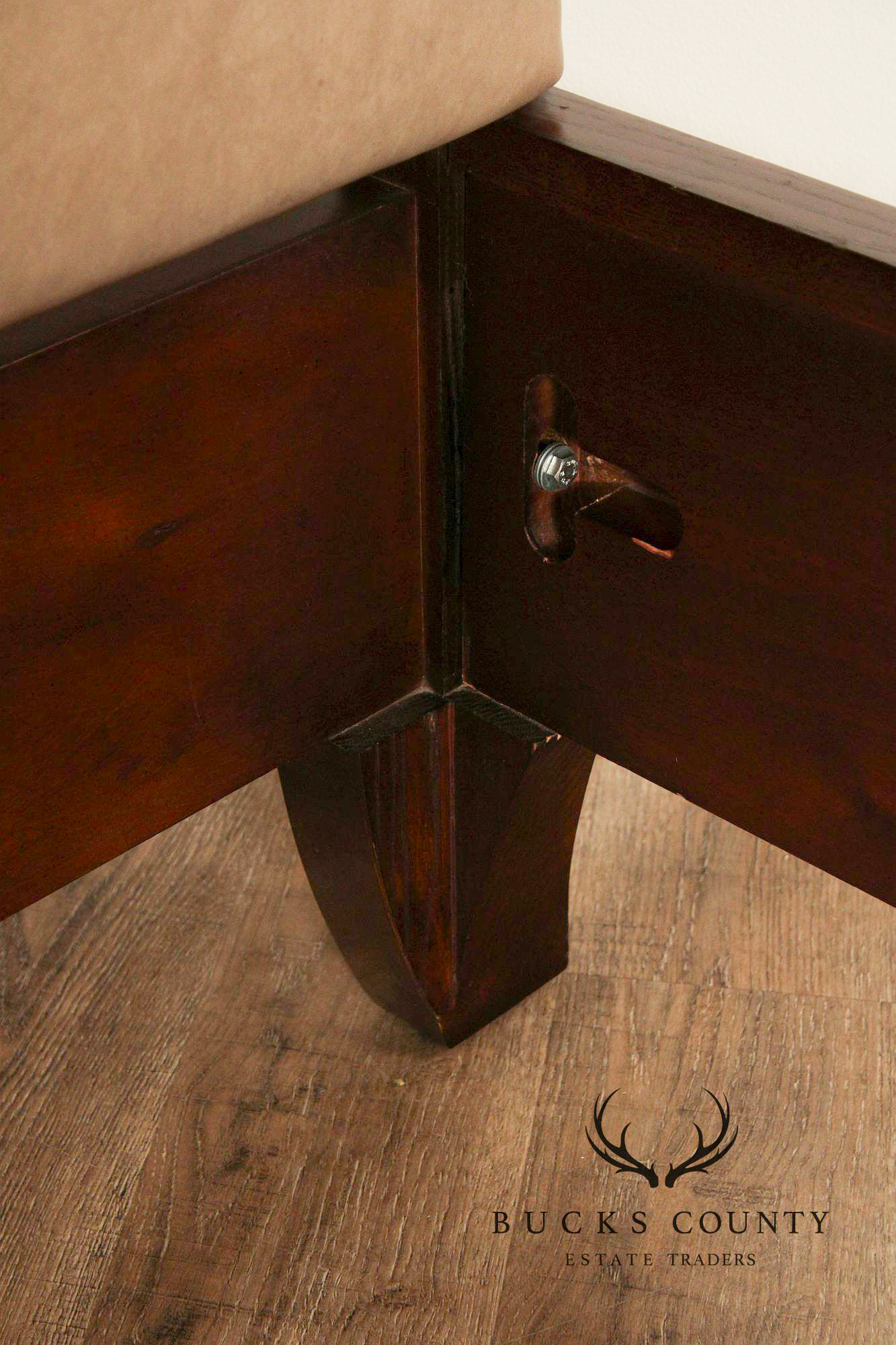 Hickory Chair Leather 'Chelsea' King Bed