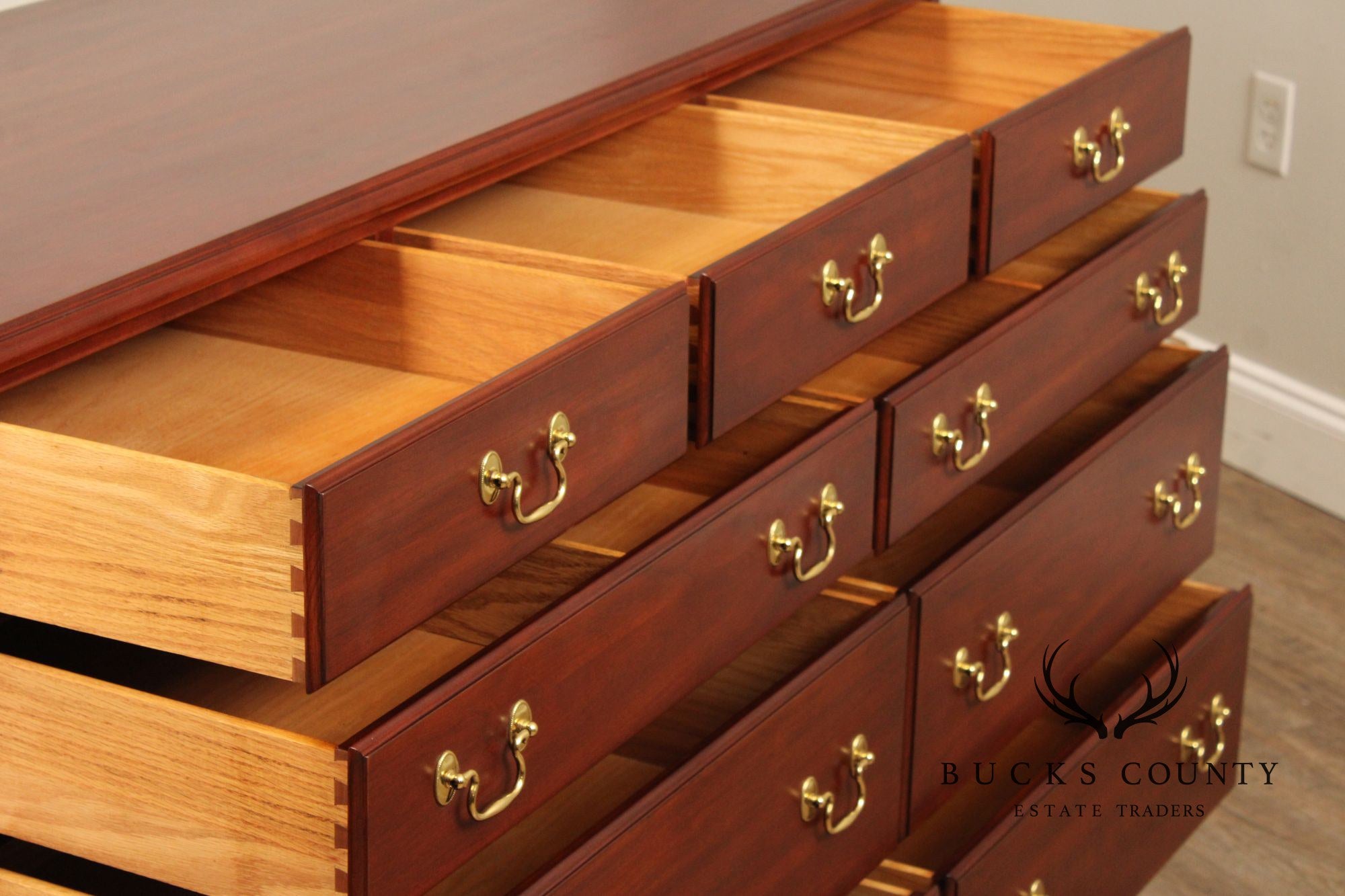 Henkel Harris Chippendale Style Cherry Dresser