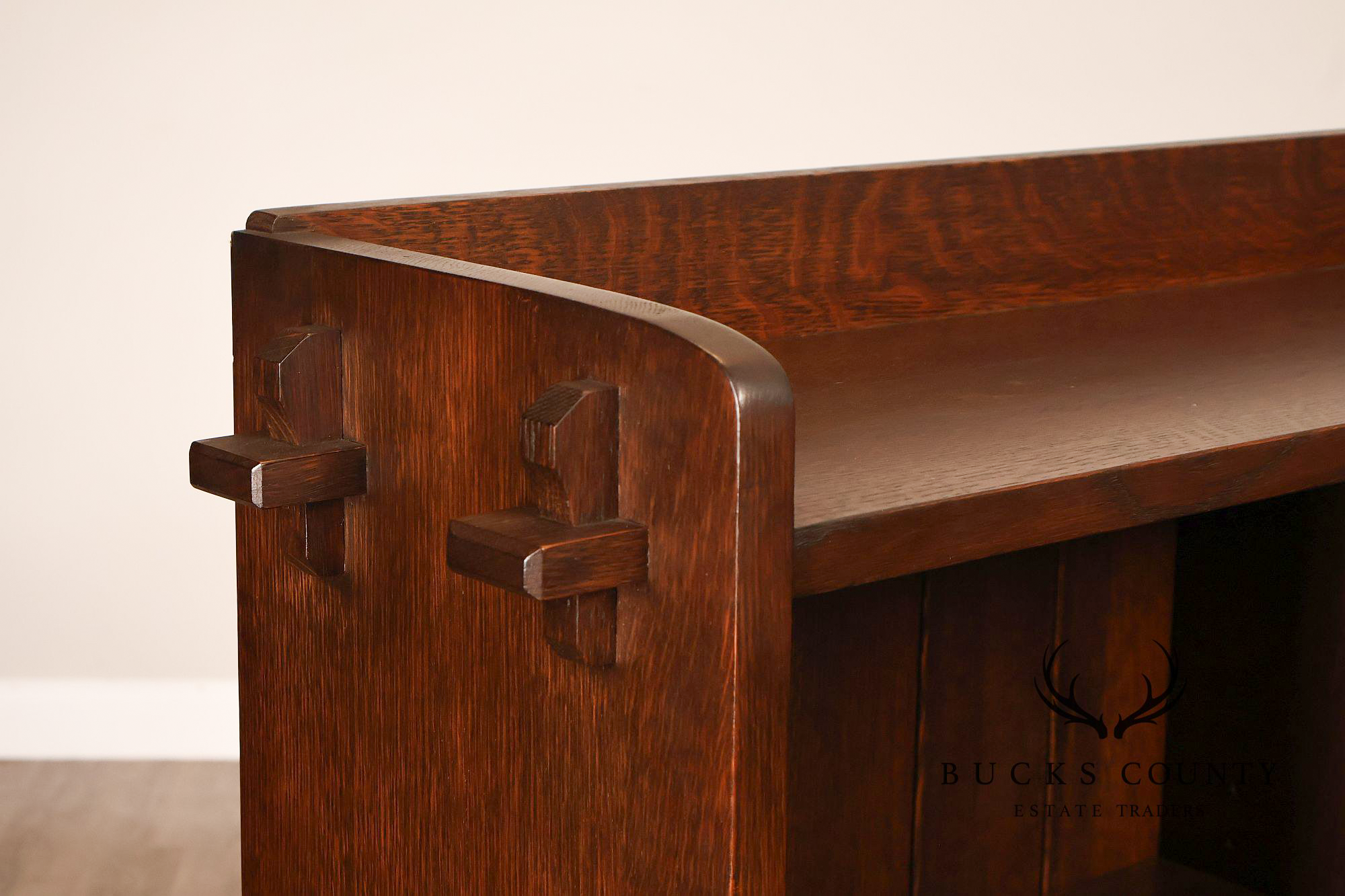 Stickley Mission Collection Oak Open Bookcase