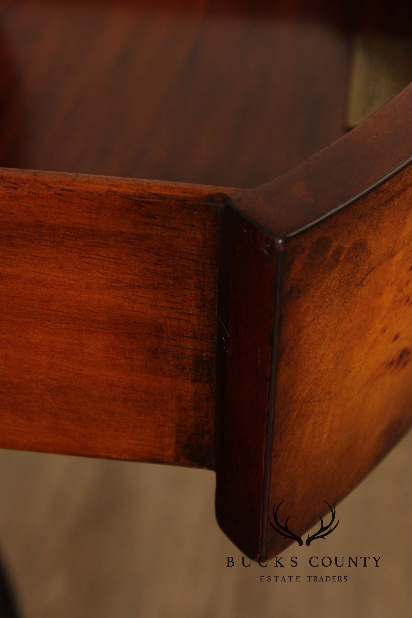 Theodore Alexander Round Two-Tier Inlaid Occasional Table
