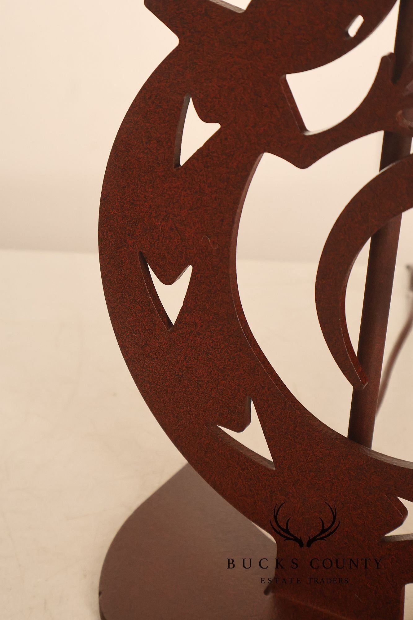 Southwestern Style Steel Gecko Table Lamp
