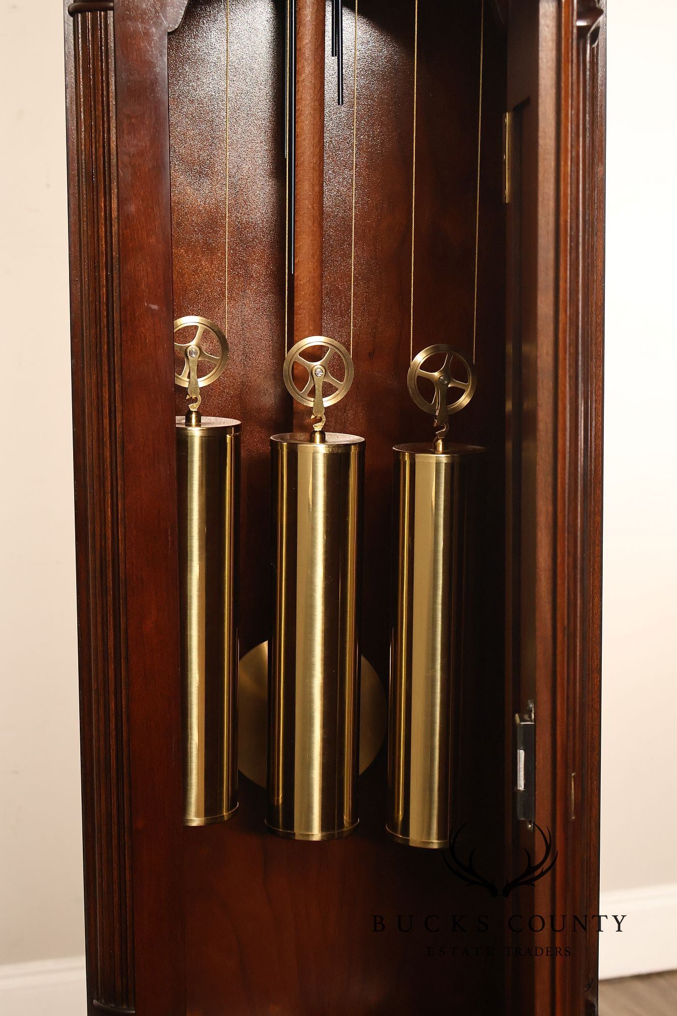 Sligh John Goddard Cherry Newport Tall Cased Grandfather Clock