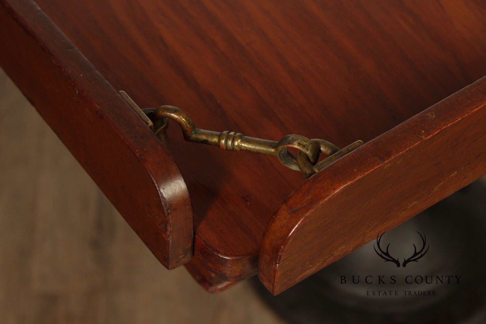 Antique Ship’s Table With Set Of Six Ship Chairs