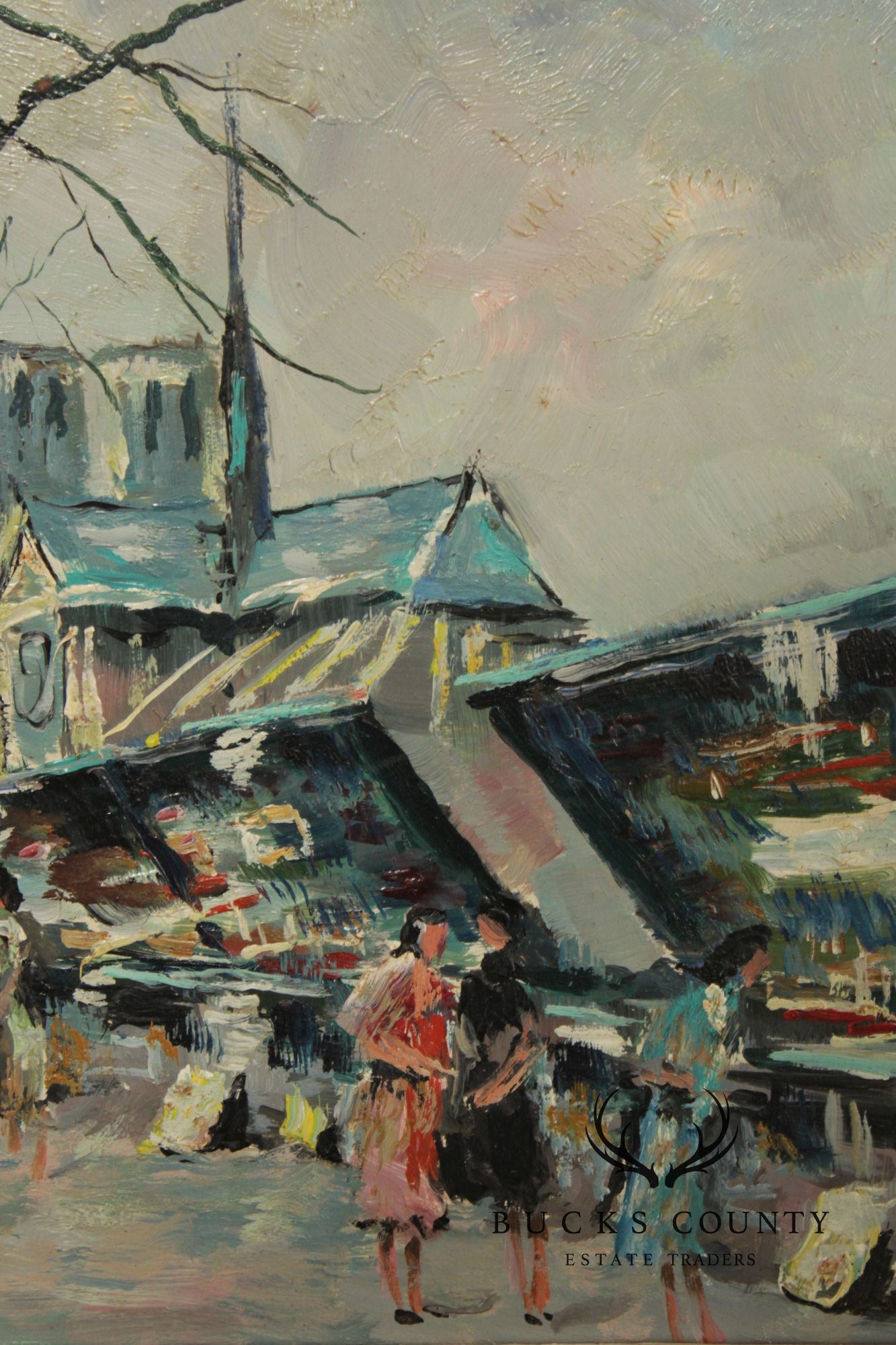 Henri Stenn Pair Of Framed Paintings, Place Du Tertre & Montmartre