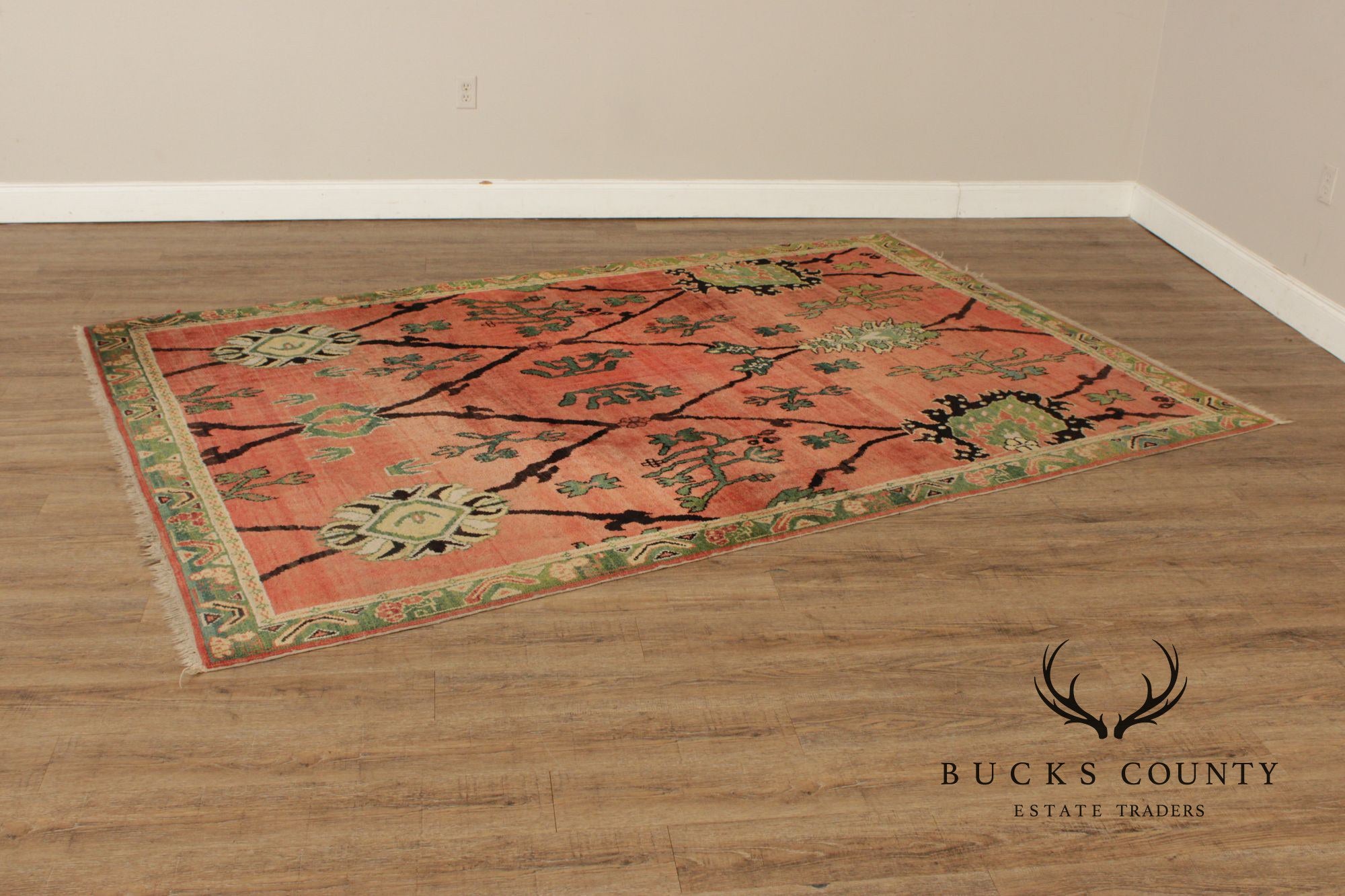 Khotan Style Hand Knotted Wool Area Rug 6'x 9'