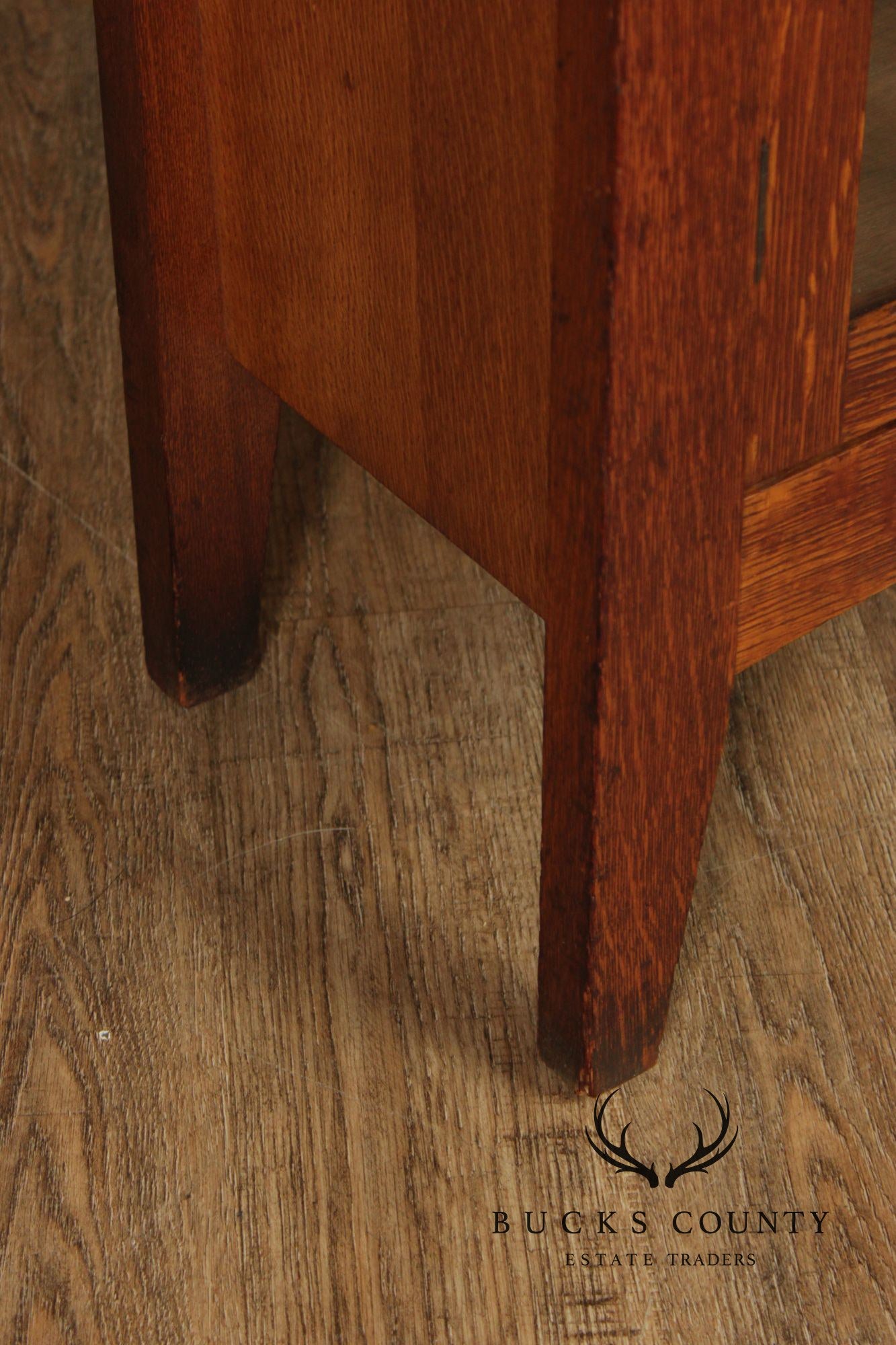 Limbert Antique Mission Oak Three Door Bookcase