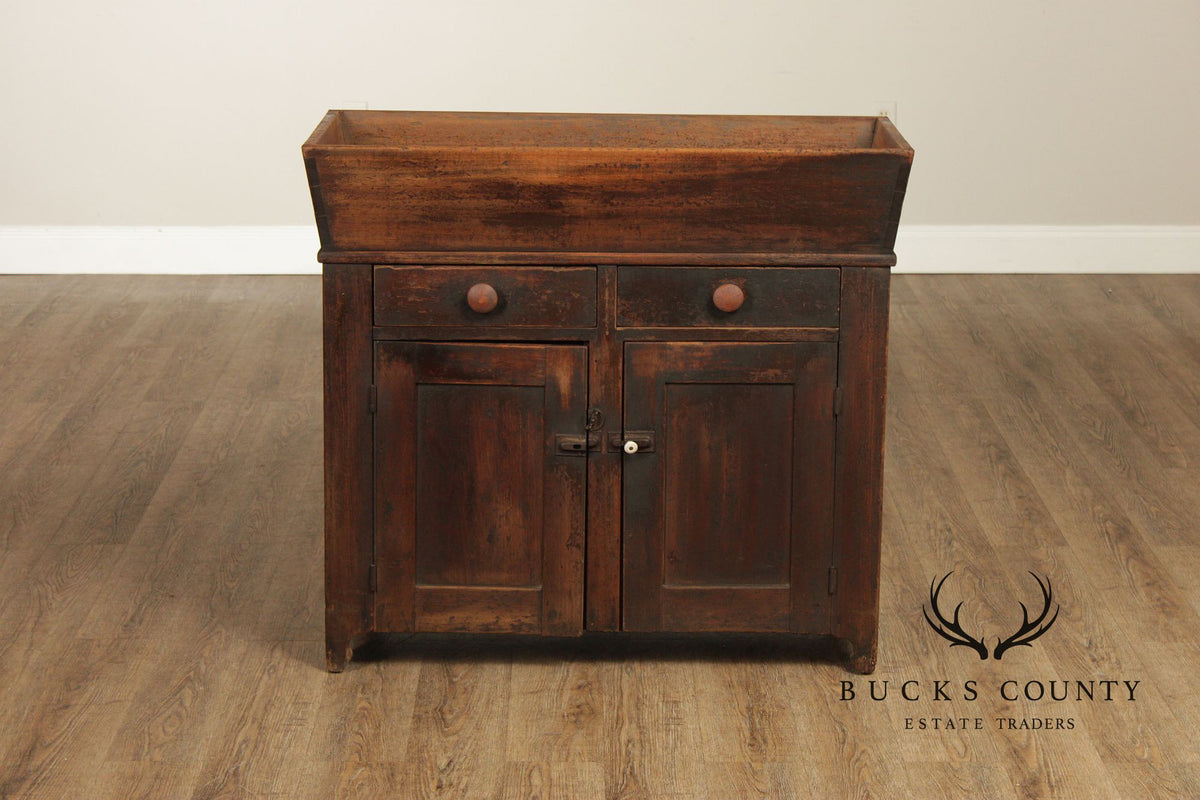 Antique Primitive Dry Sink Washstand Cabinet