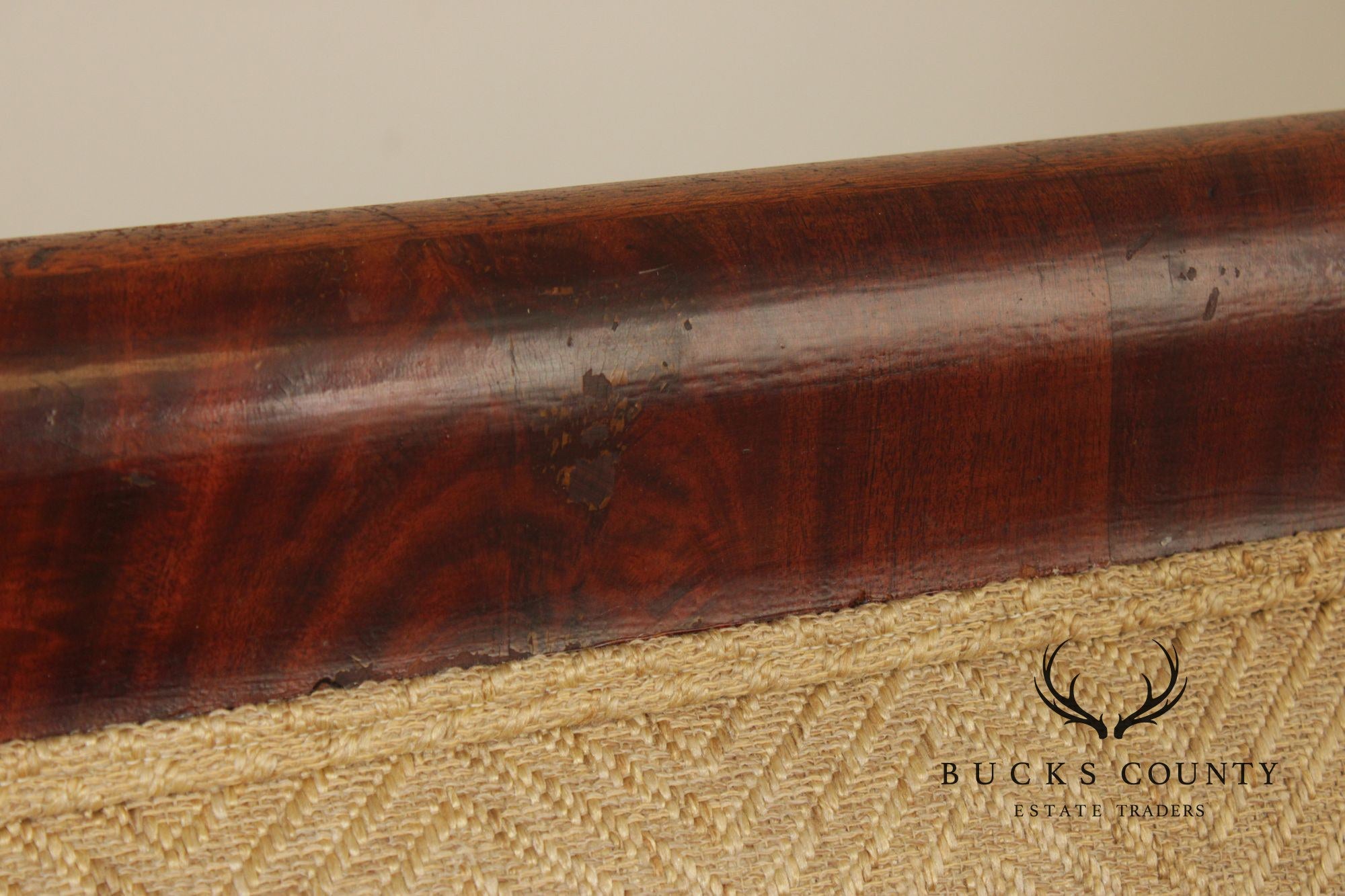 Antique American Empire Carved Mahogany Sofa