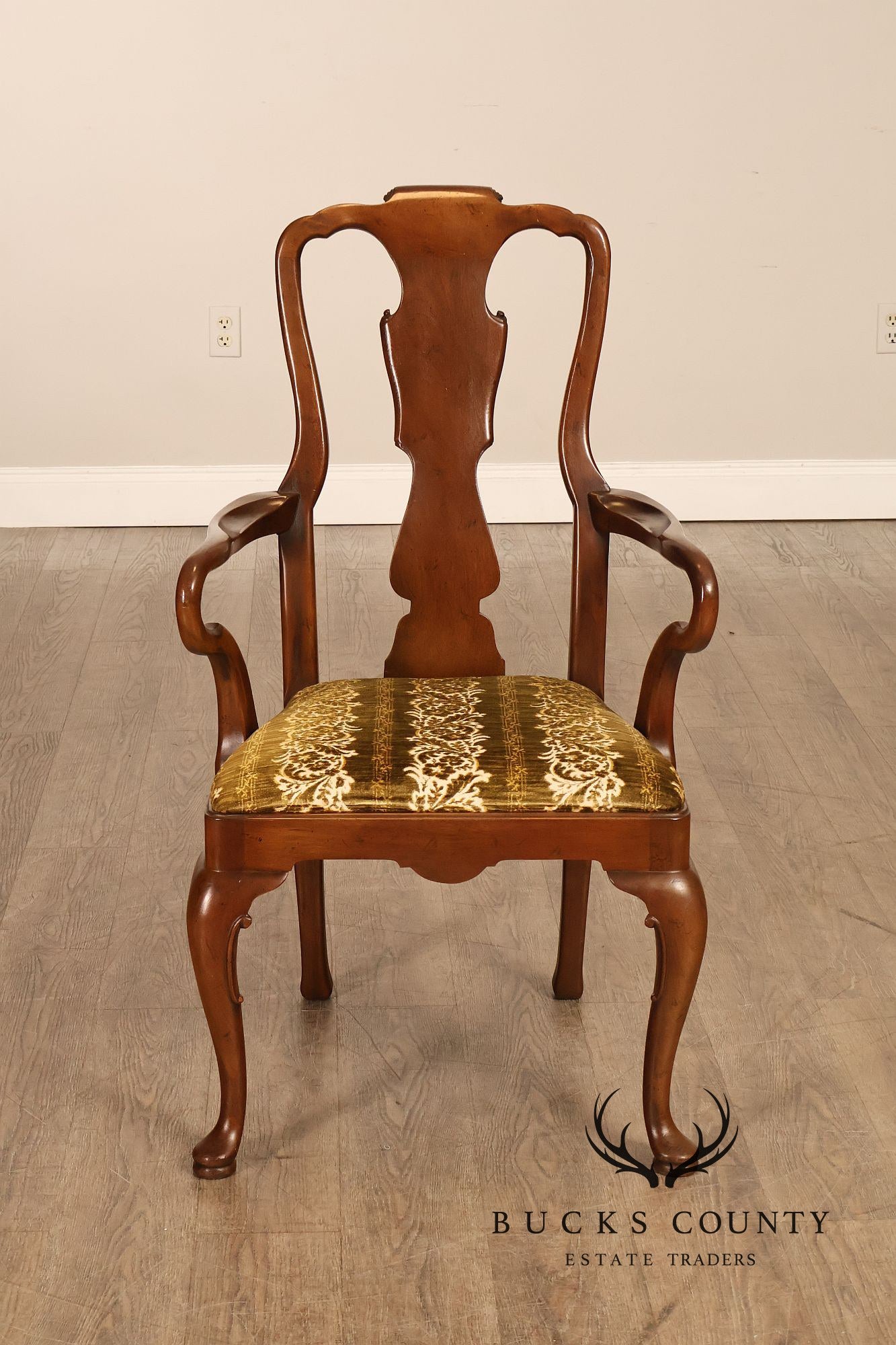Henredon '18th Century Portfolio' Set Of Six Walnut Dining Chairs