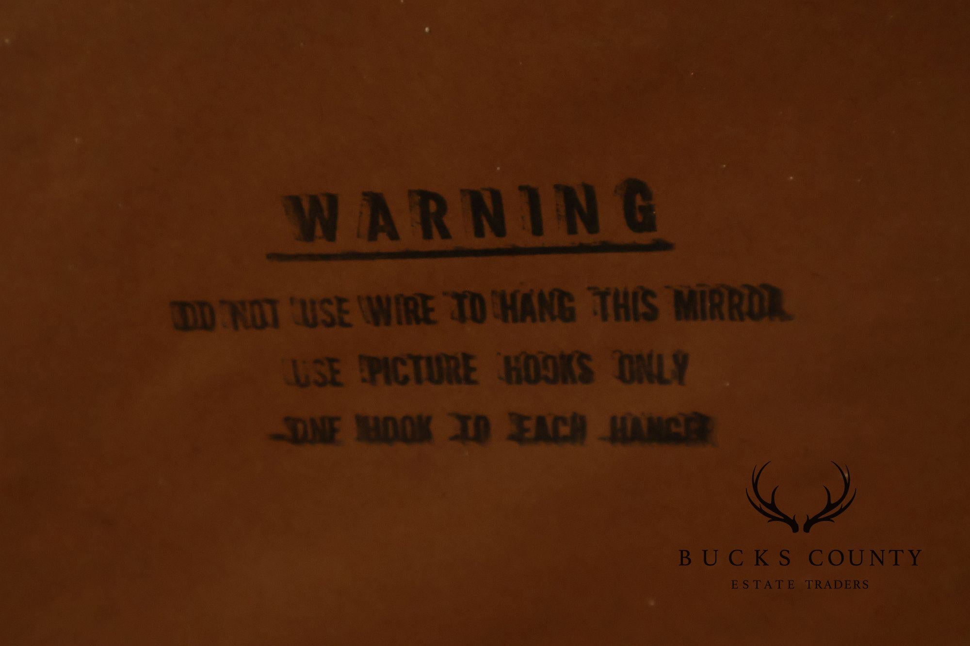 Mid Century Modern Walnut Frame Large Octagonal Mantel Mirror