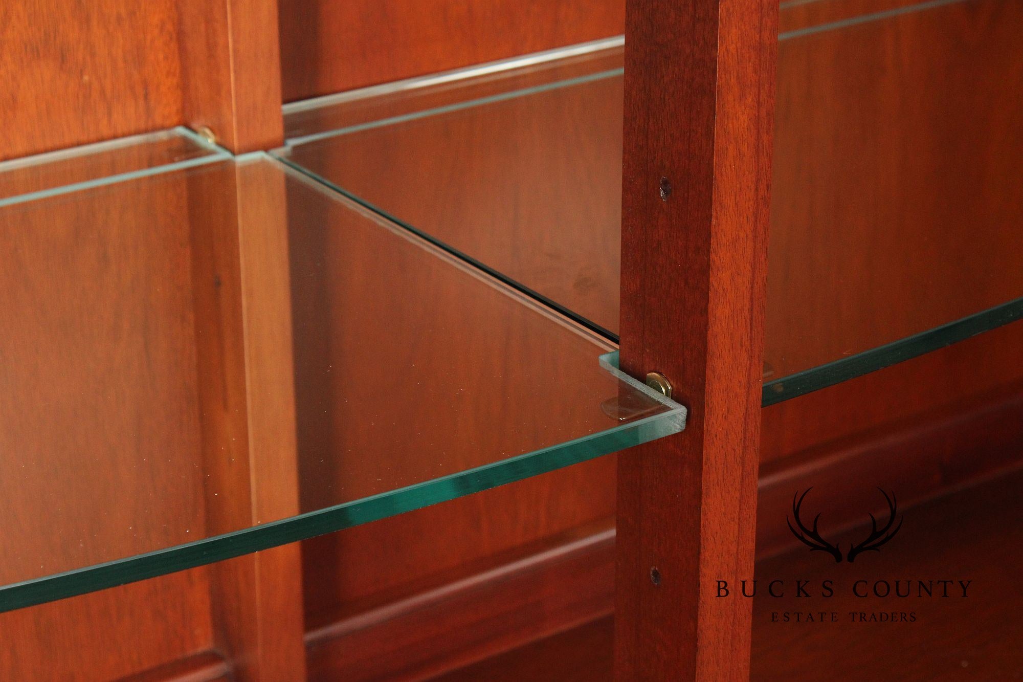 Baker Historic Charleston Collection Large Mahogany Bow Front China Cabinet