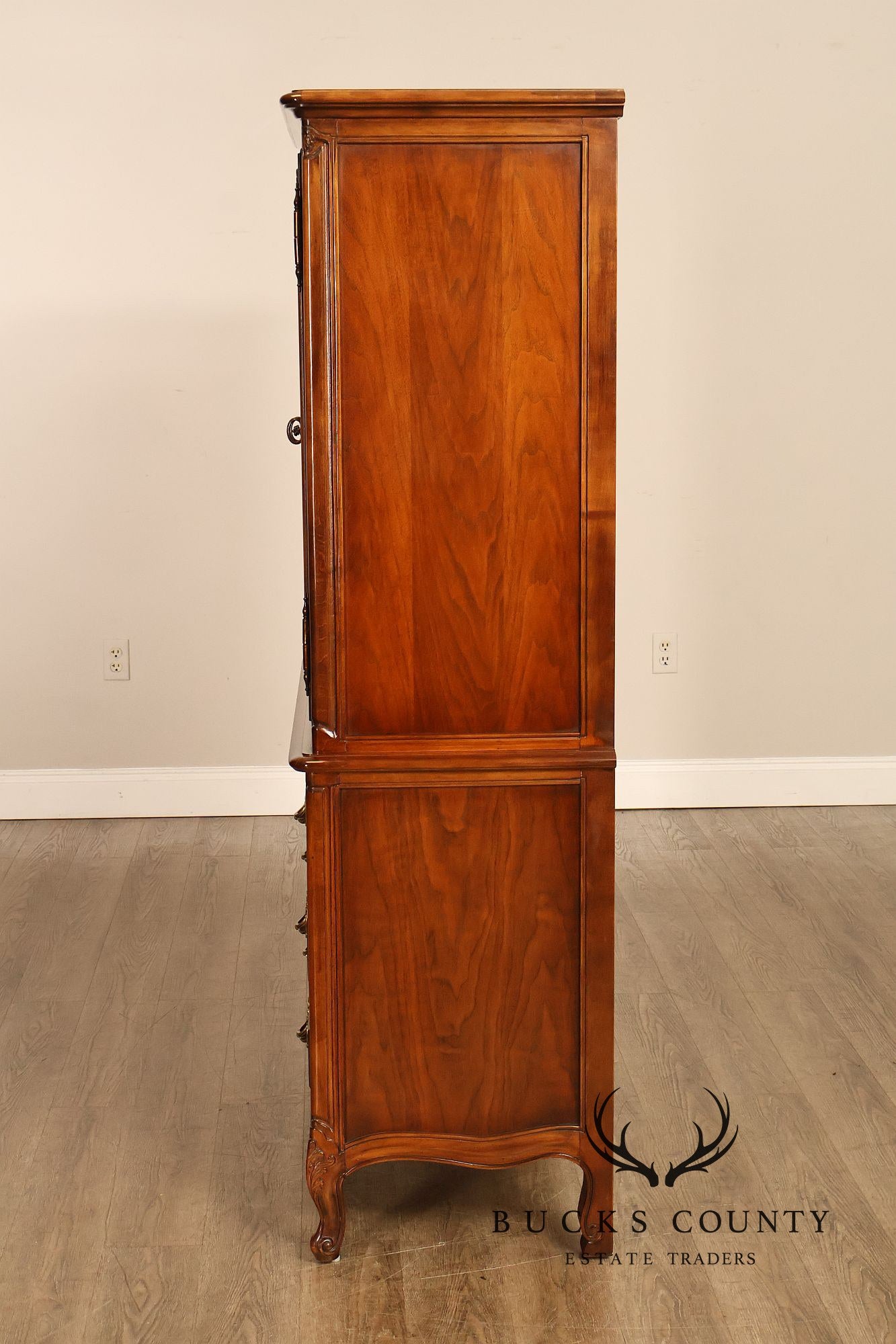 Henredon French Country Style Walnut Armoire
